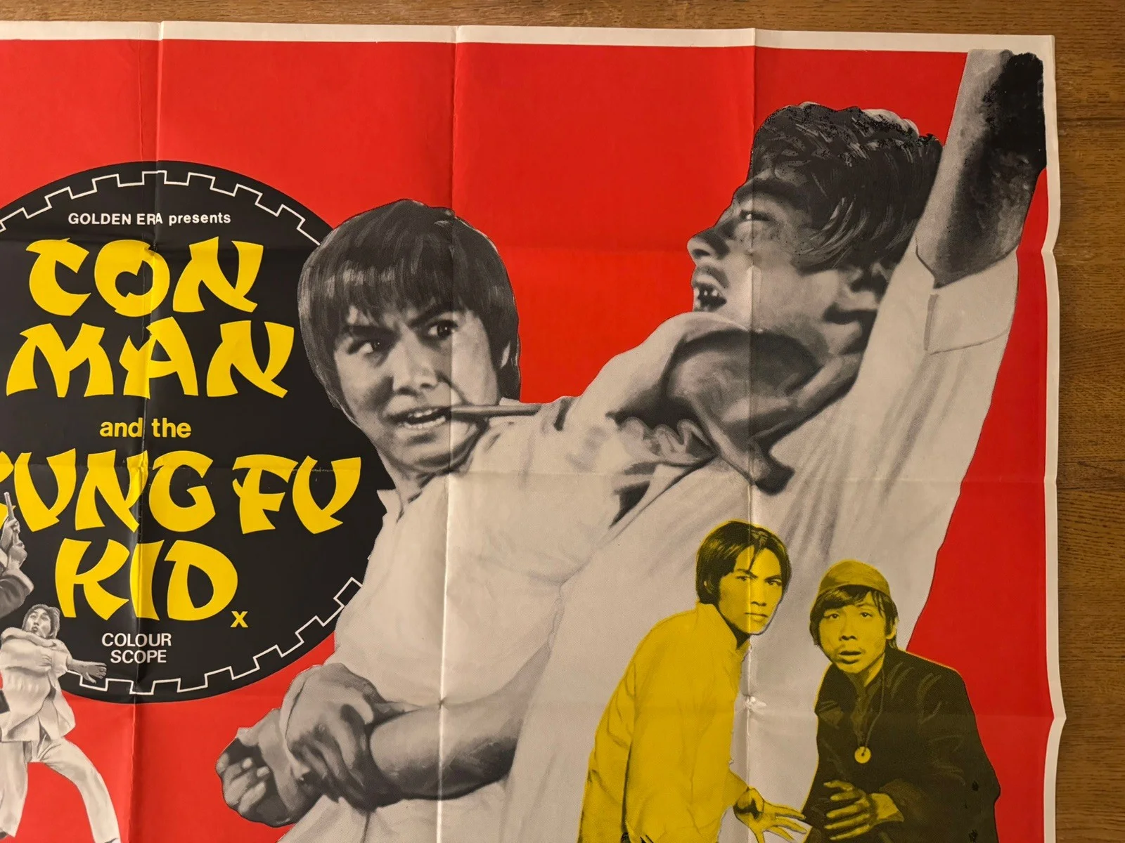 CON MAN AND THE KUNG FU KID ORIGINAL UK QUAD FILM POSTER 1974, изображение 3