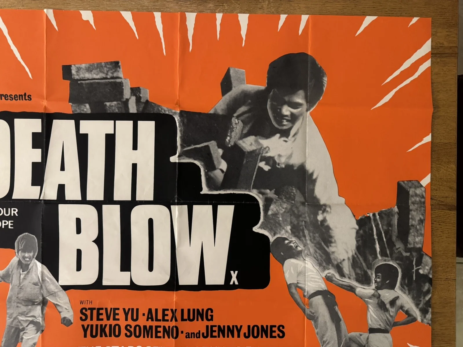 Death blow 1973 kung fu UK QUAD rare, image 2