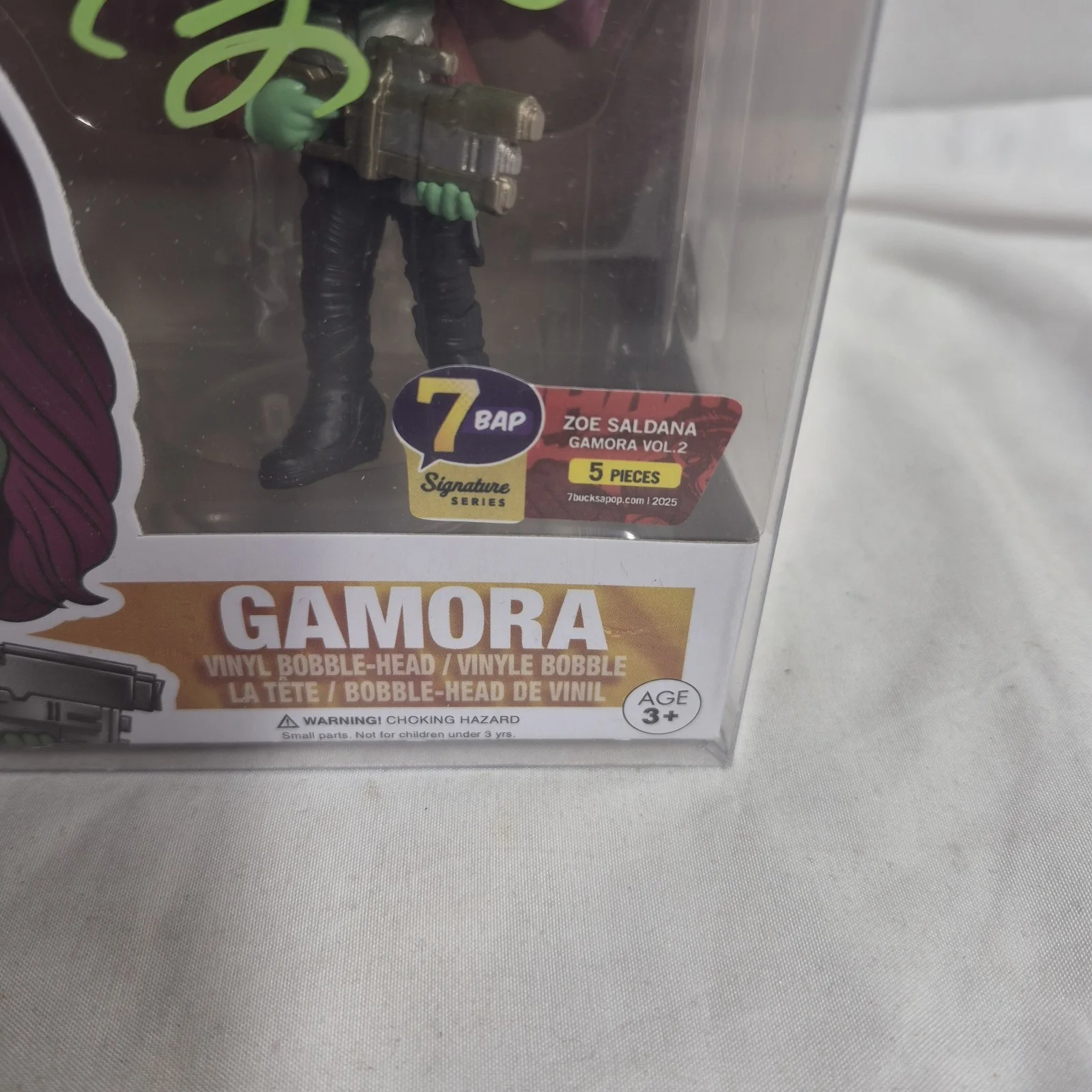 Zoe Saldana — Zoe Saldana Signed Gamora Funko 199 Guardians Of The Galaxy VOL 2 JSA 7BAP LE 5!, изображение 2