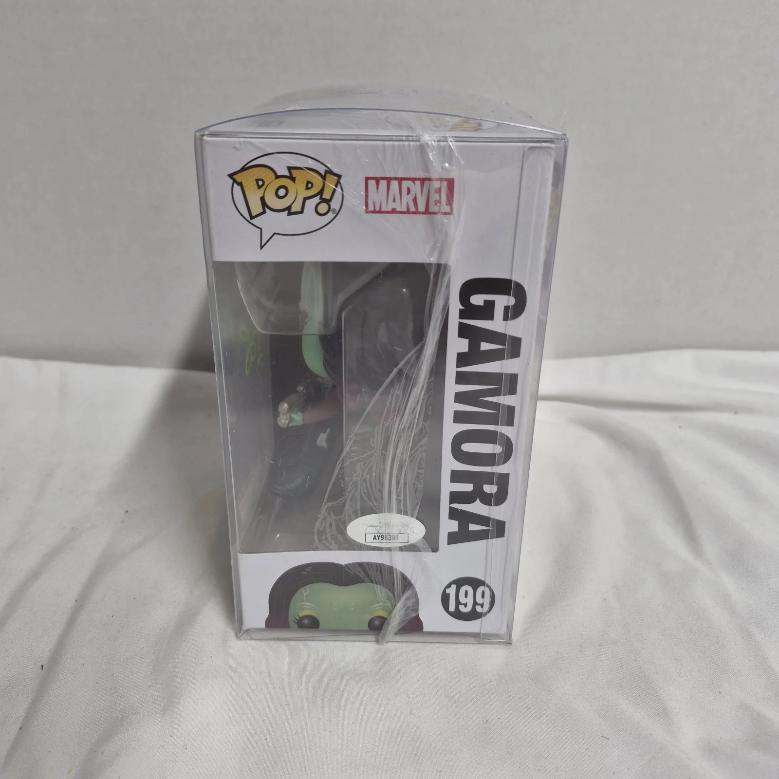 Zoe Saldana — Zoe Saldana Signed Gamora Funko 199 Guardians Of The Galaxy VOL 2 JSA 7BAP LE 5!, изображение 3