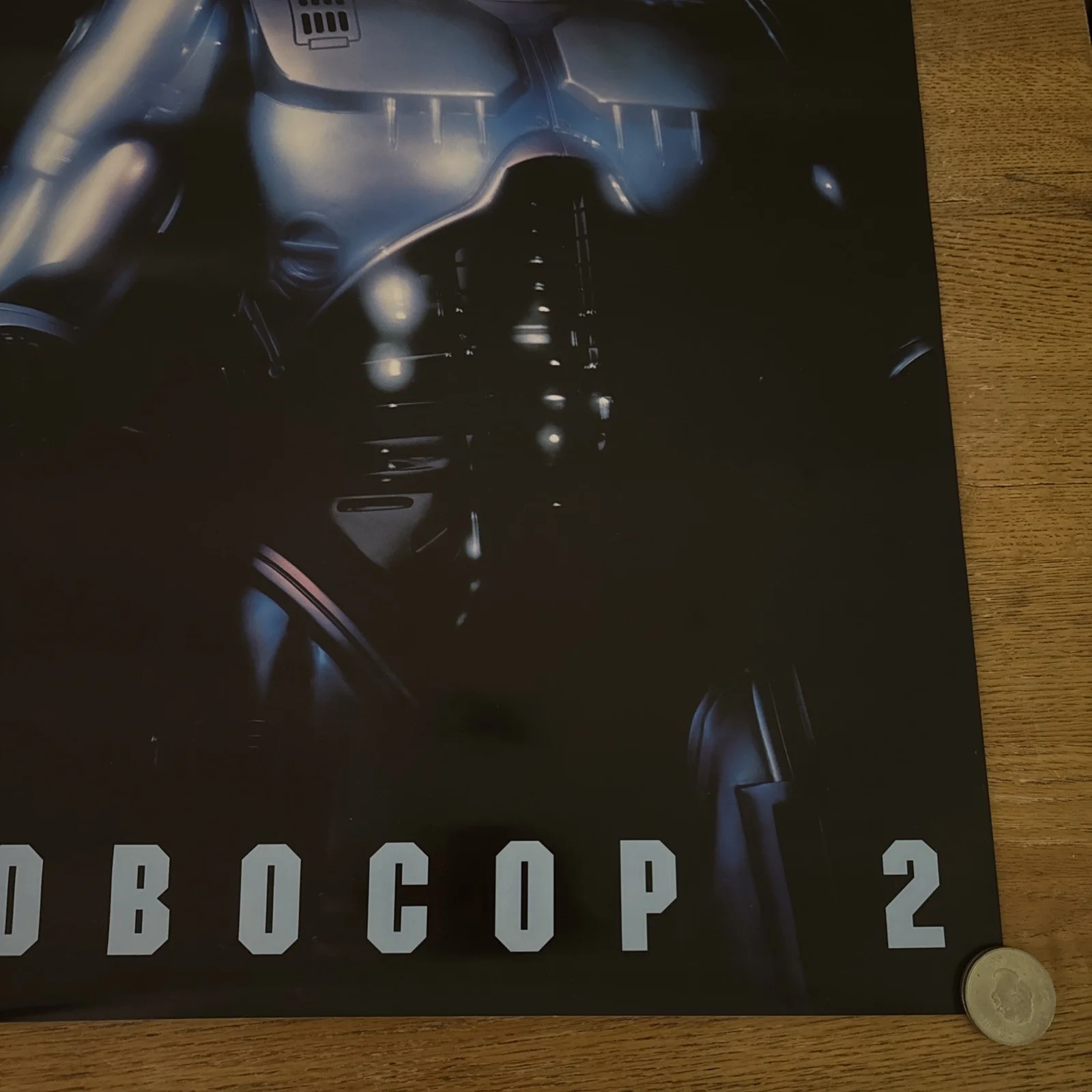 Robocop 2 Original Uk double crown Poster 20” x 30” rolled, image 3
