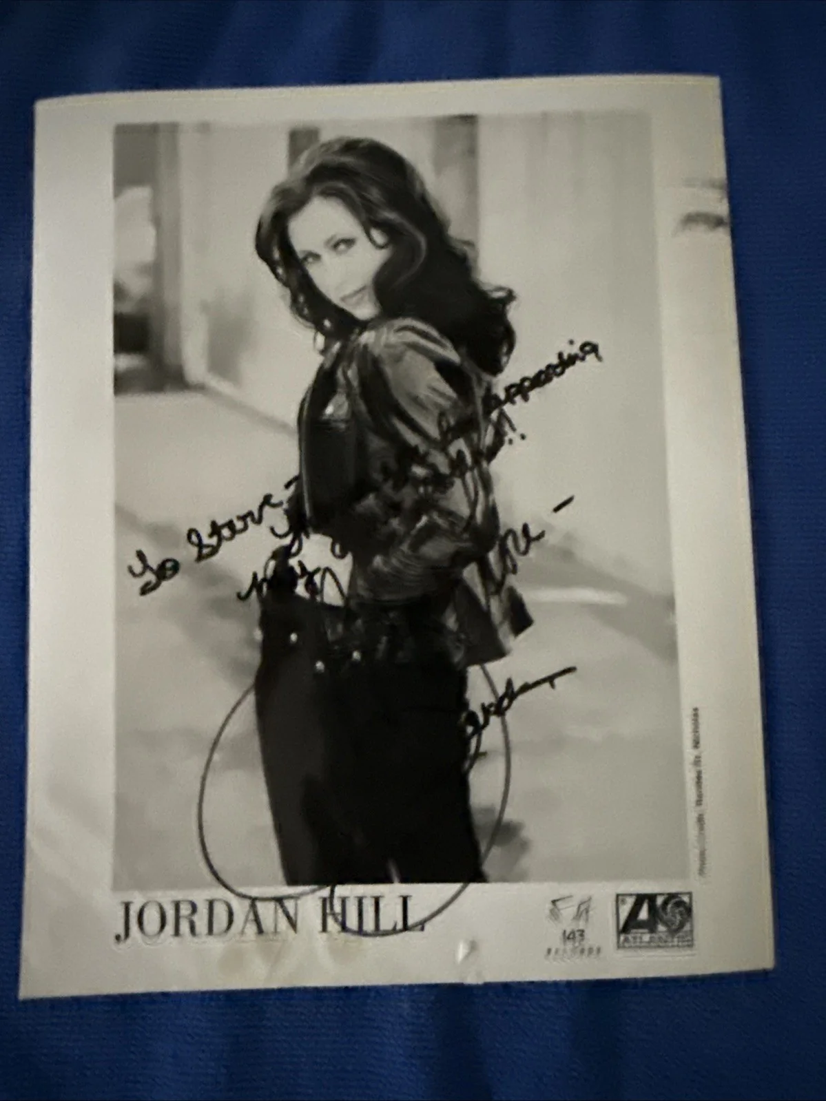 Authentic Signed Jordan Hill Press Photo Vintage 90’s Rare, image 5
