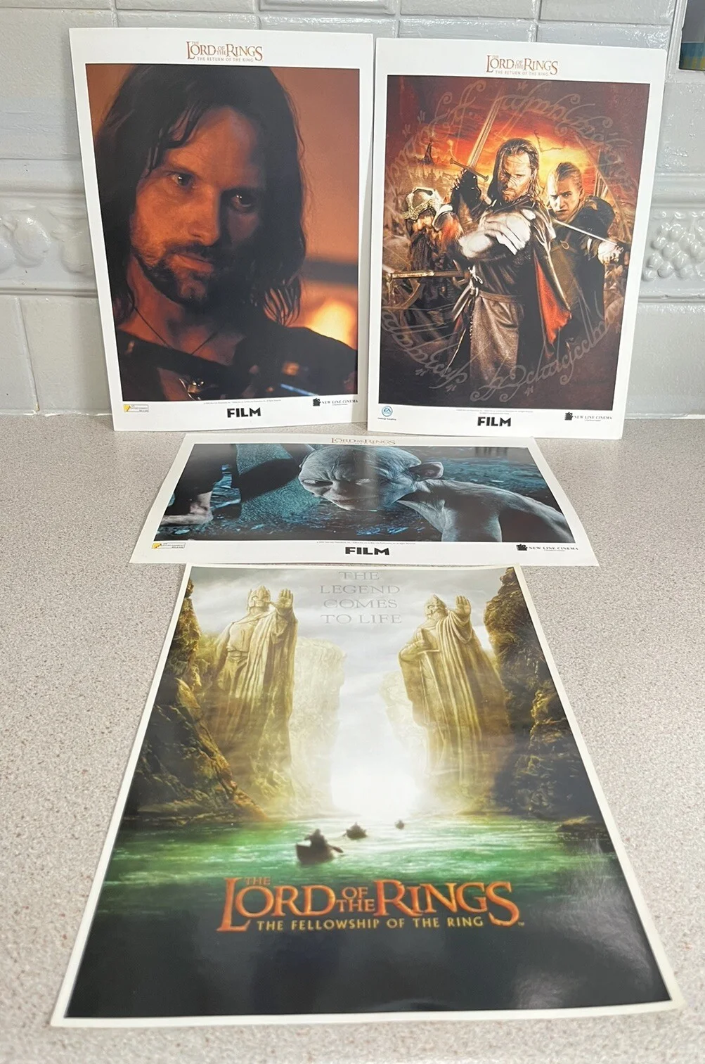 ORIGINAL LORD OF THE RINGS TOLKIEN TOTAL FILM MAGAZINE PROMO Posters 2002, изображение 2
