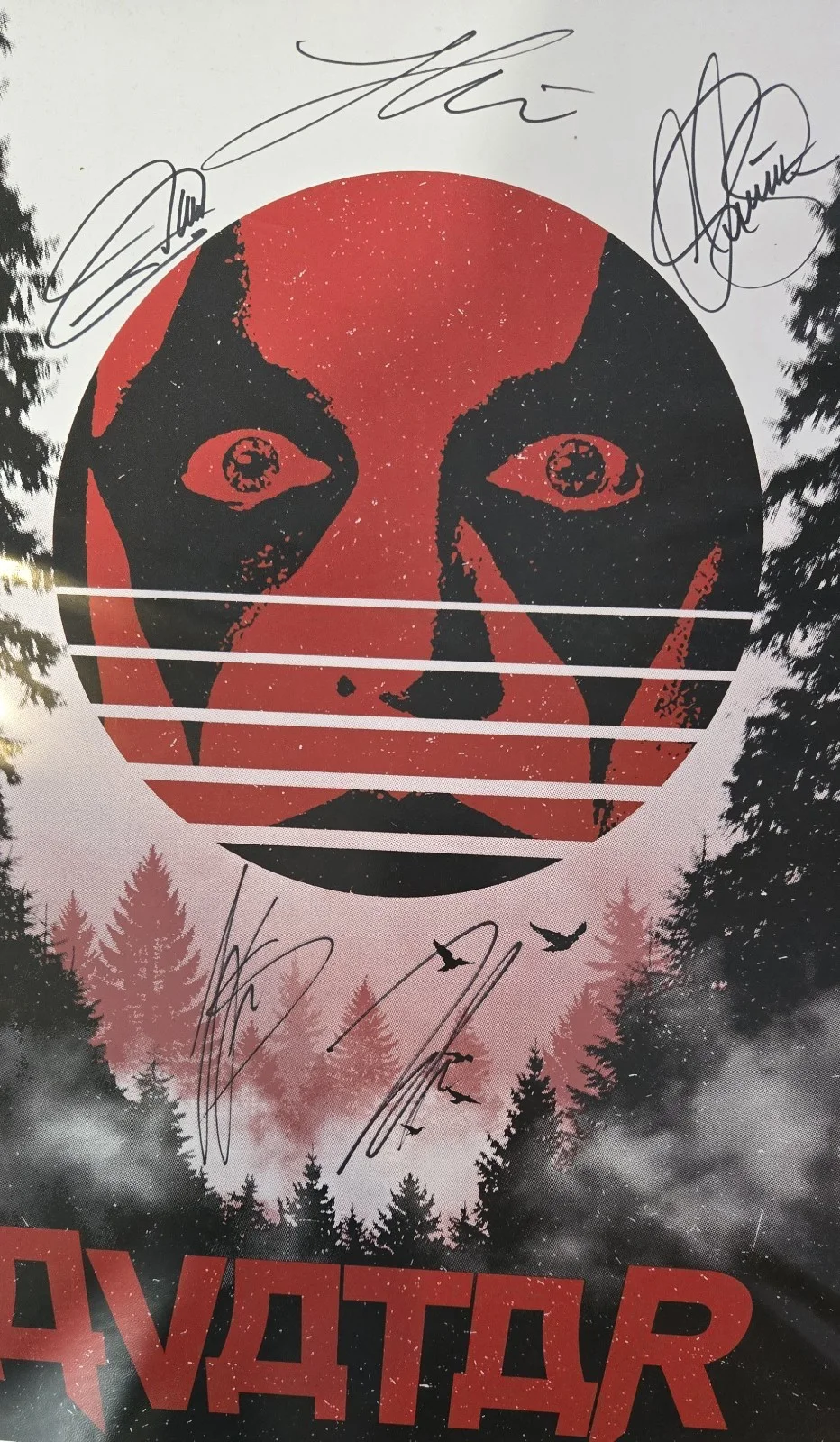 Avatar Band Signed Tour Poster Tulsa, Ok 2025, изображение 2
