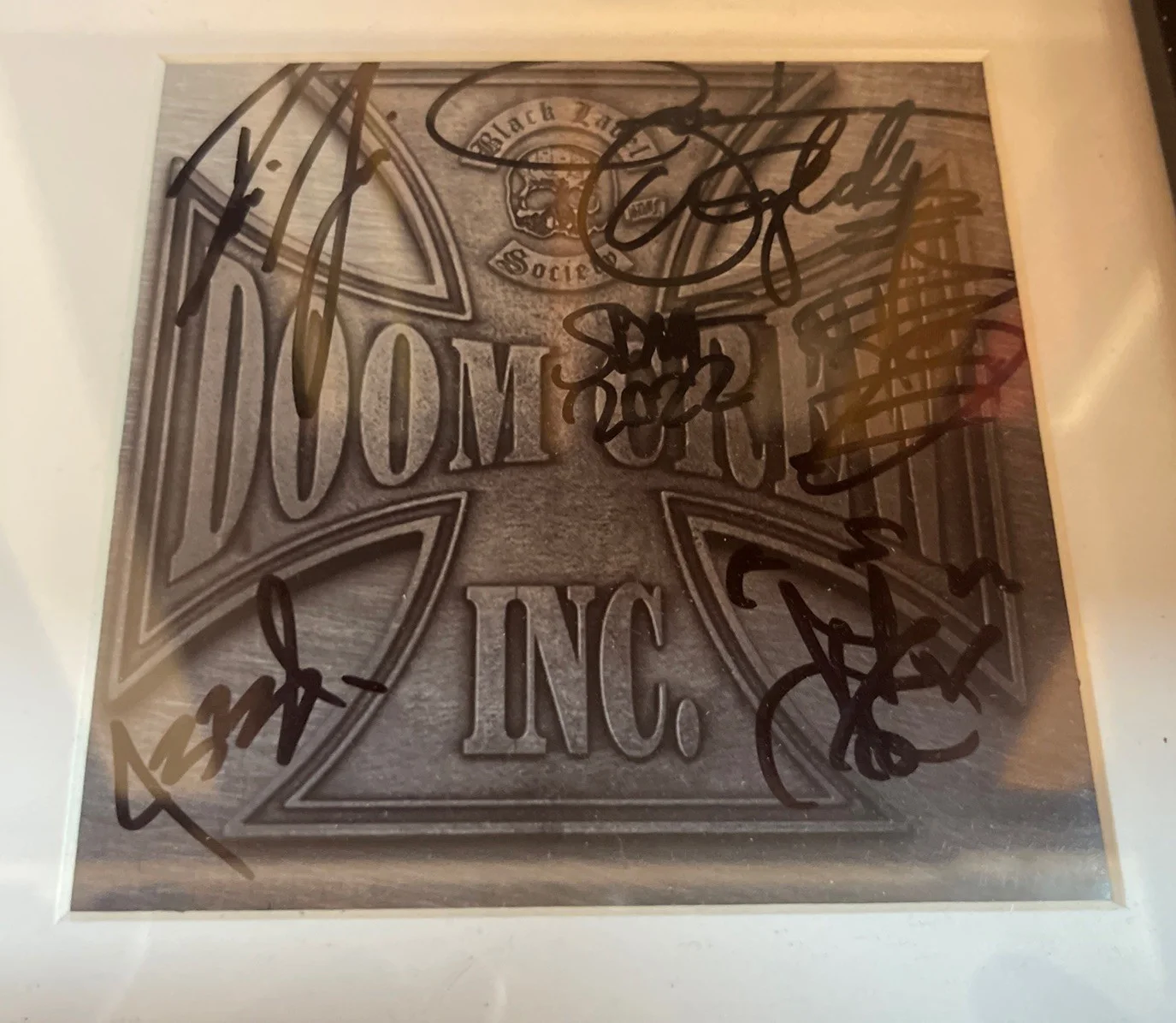 Zakk Wylde BLS Signed entire band Framed Cd, image 2