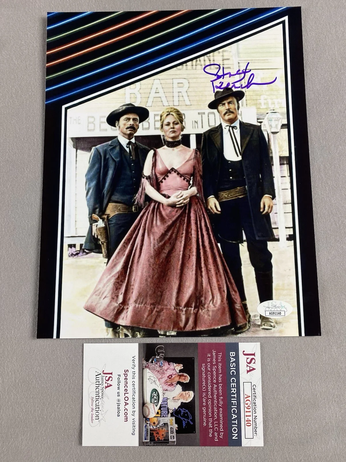 Stacy Keach — 1971 DOC STACY KEACH AUTOGRAPH 8x10 FILM POSTER PHOTO JSA AG91140