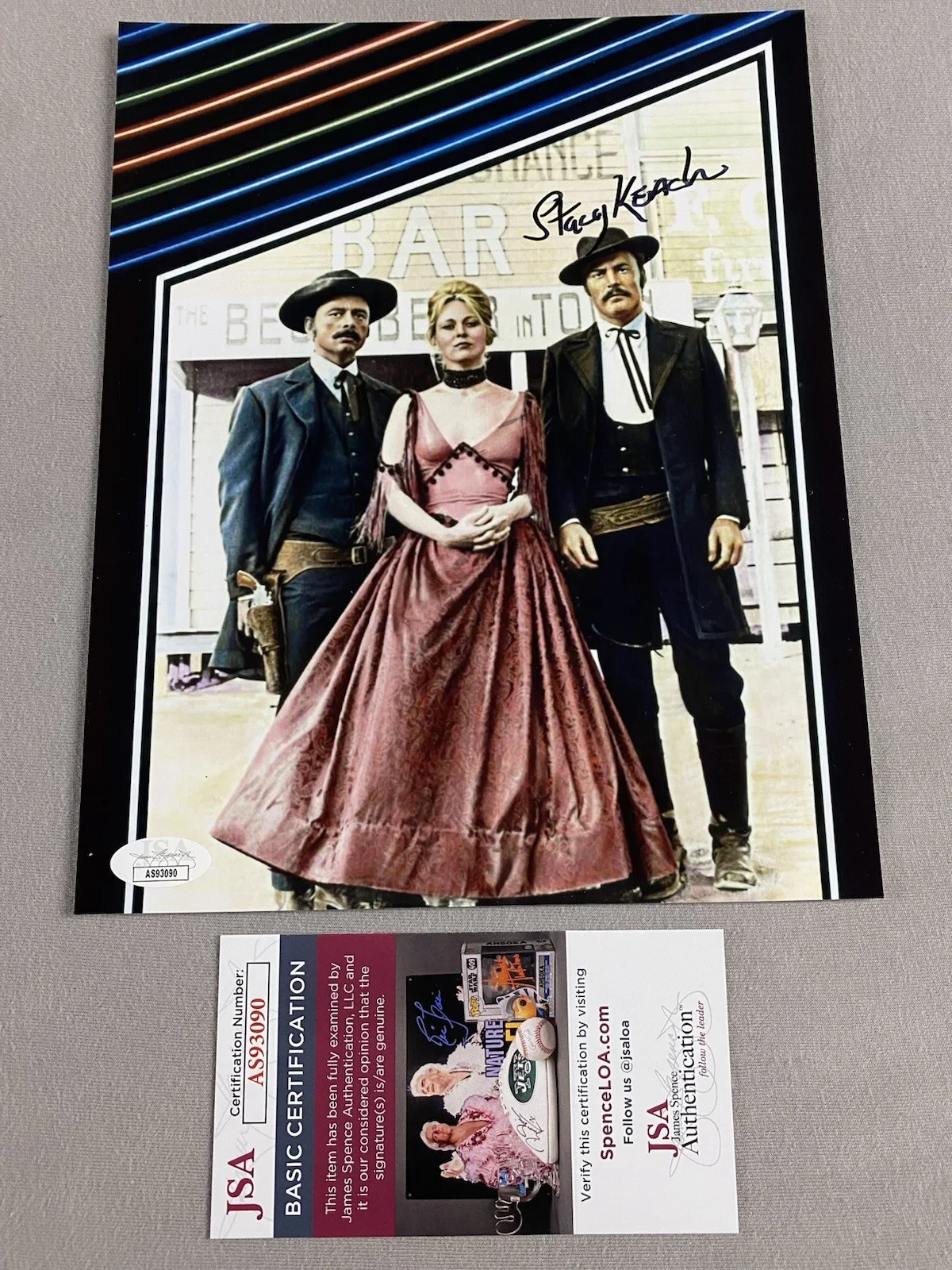 Stacy Keach — 1971 DOC STACY KEACH AUTOGRAPH 8x10 FILM POSTER PHOTO JSA AS93090