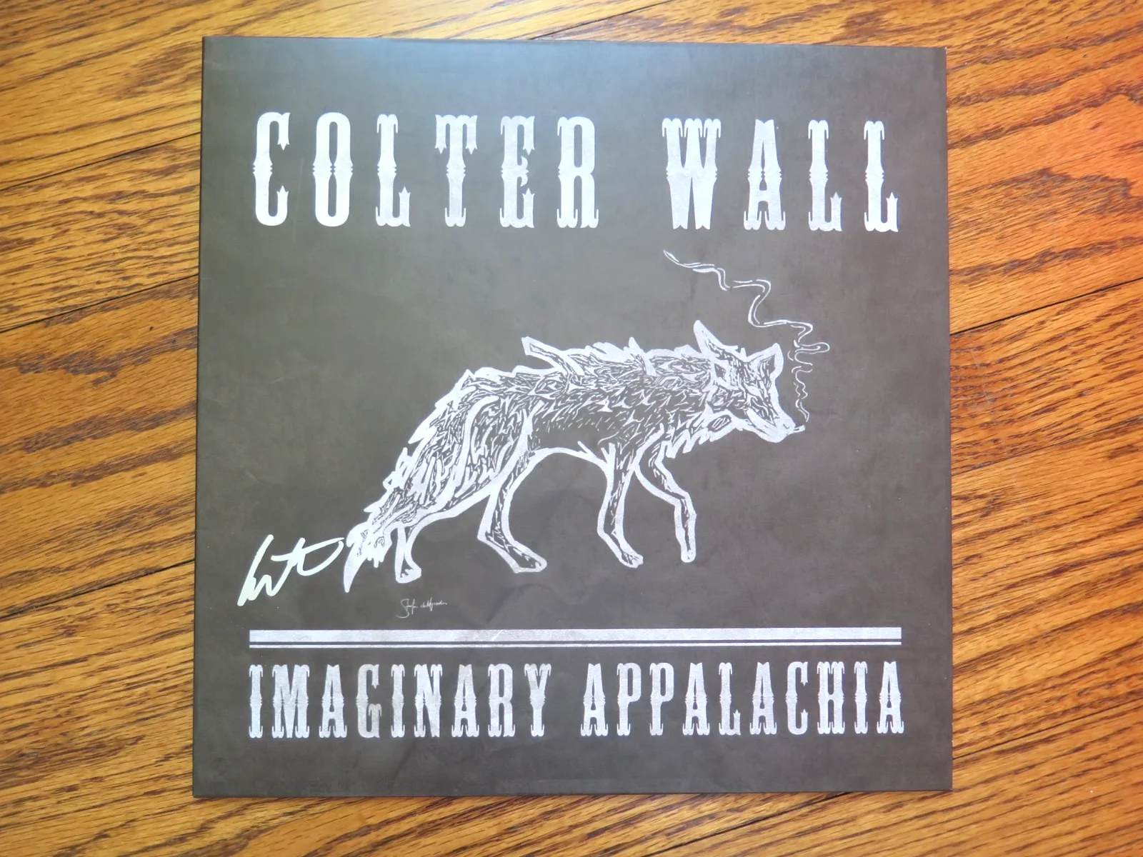 SIGNED by Colter Wall | Imaginary Appalachia LP | Ltd Ed Red Vinyl | MINT, image 2