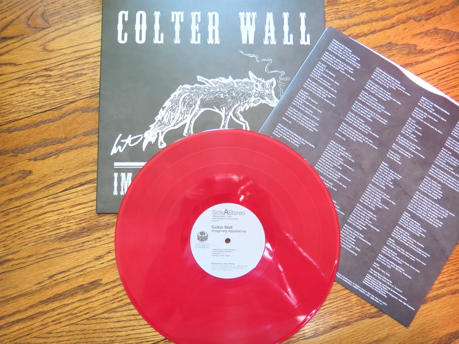 SIGNED by Colter Wall | Imaginary Appalachia LP | Ltd Ed Red Vinyl | MINT, image 4