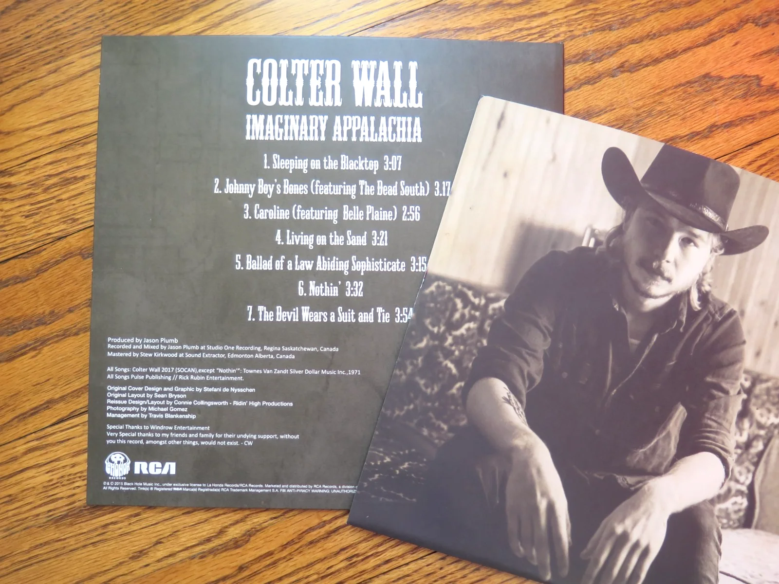 SIGNED by Colter Wall | Imaginary Appalachia LP | Ltd Ed Red Vinyl | MINT, image 5