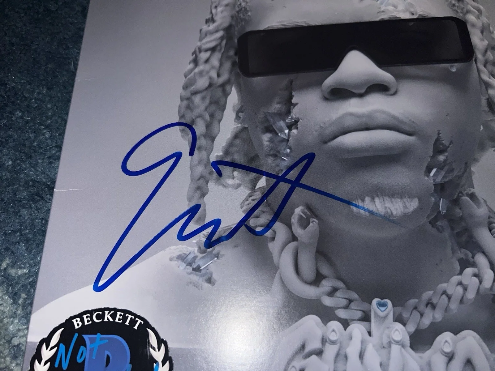 Gunna Signed DS4EVER Vinyl Rap Legend Superstar Number 1 Album Beckett #2, изображение 2
