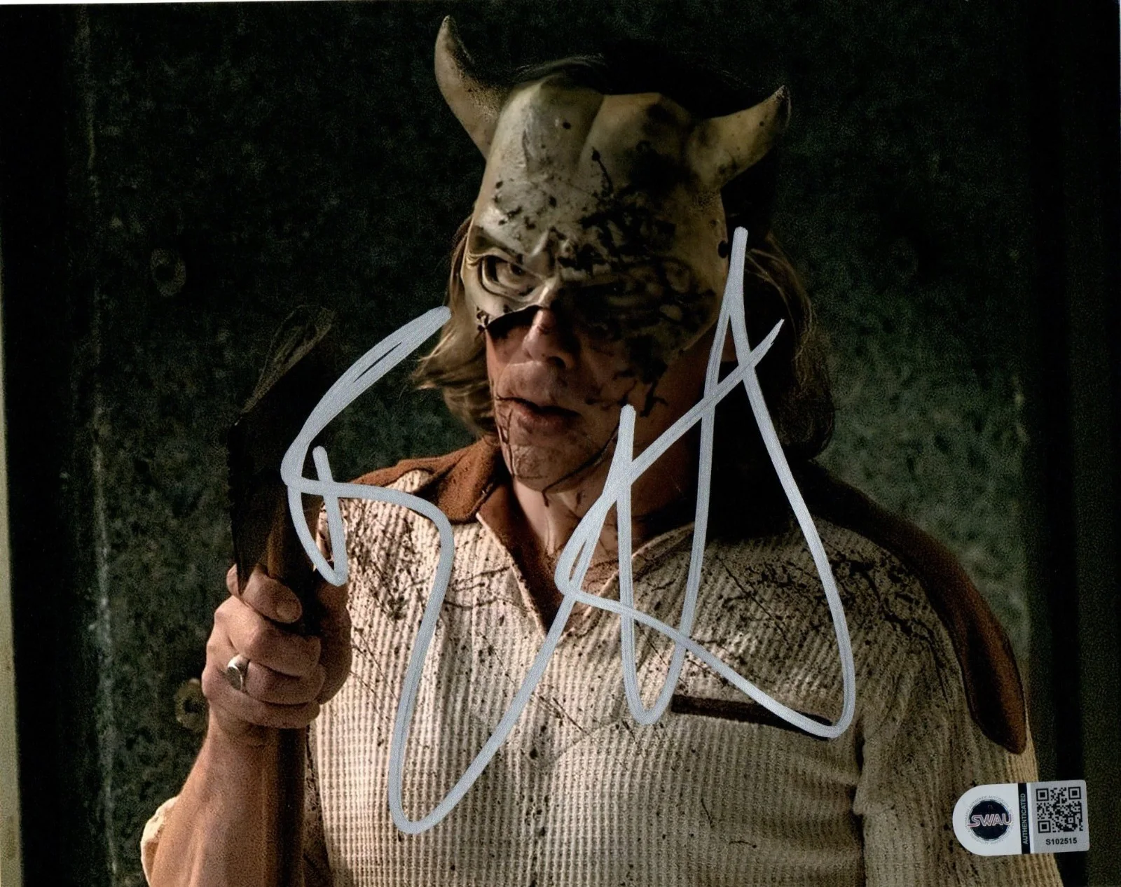 ethan hawke — Ethan Hawke Signed 8x10 Black Phone 2 The Grabber SWAU #2