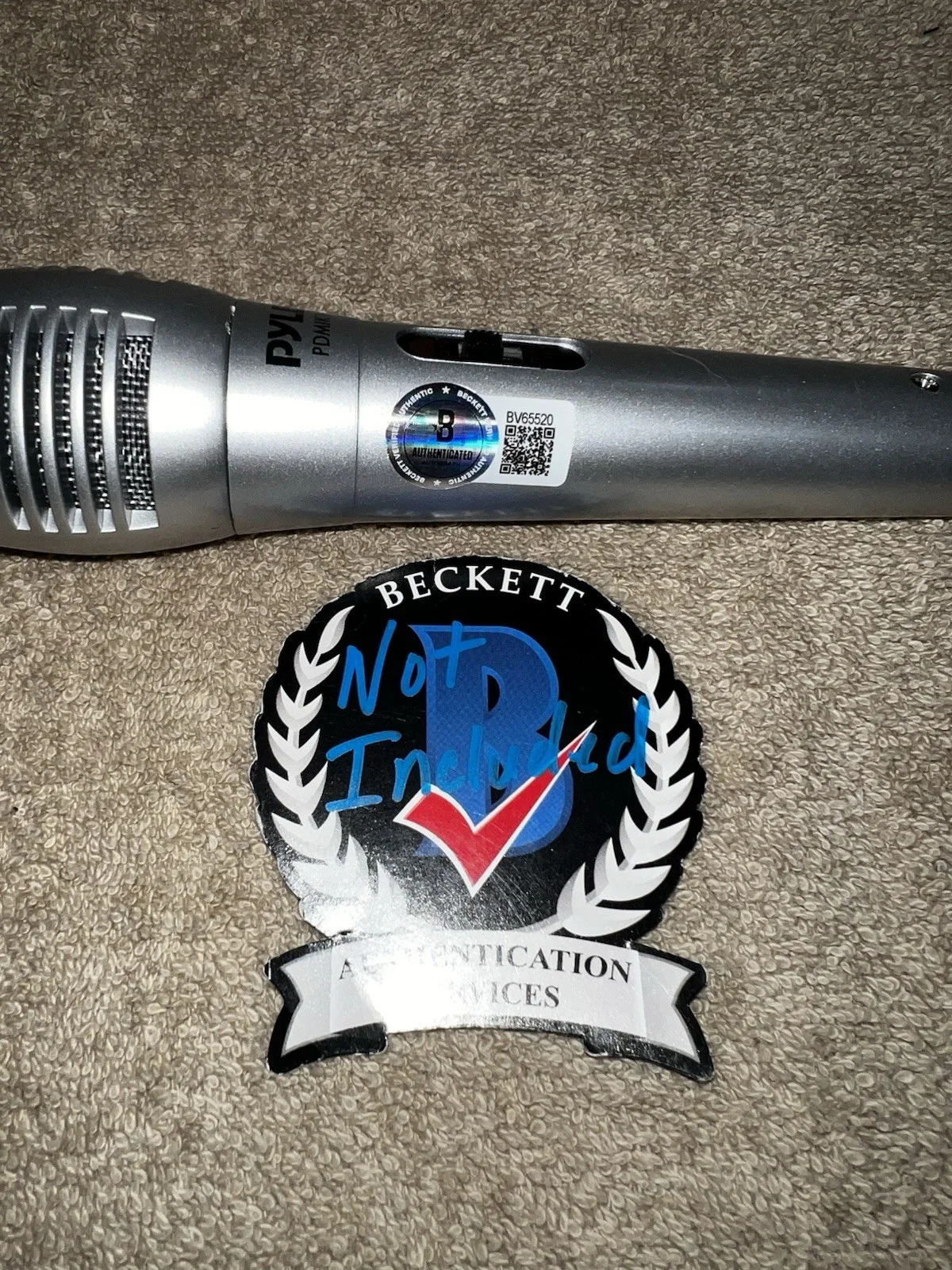 Nate Smith Signed Microphone Country Music Superstar Legend Beckett, изображение 2
