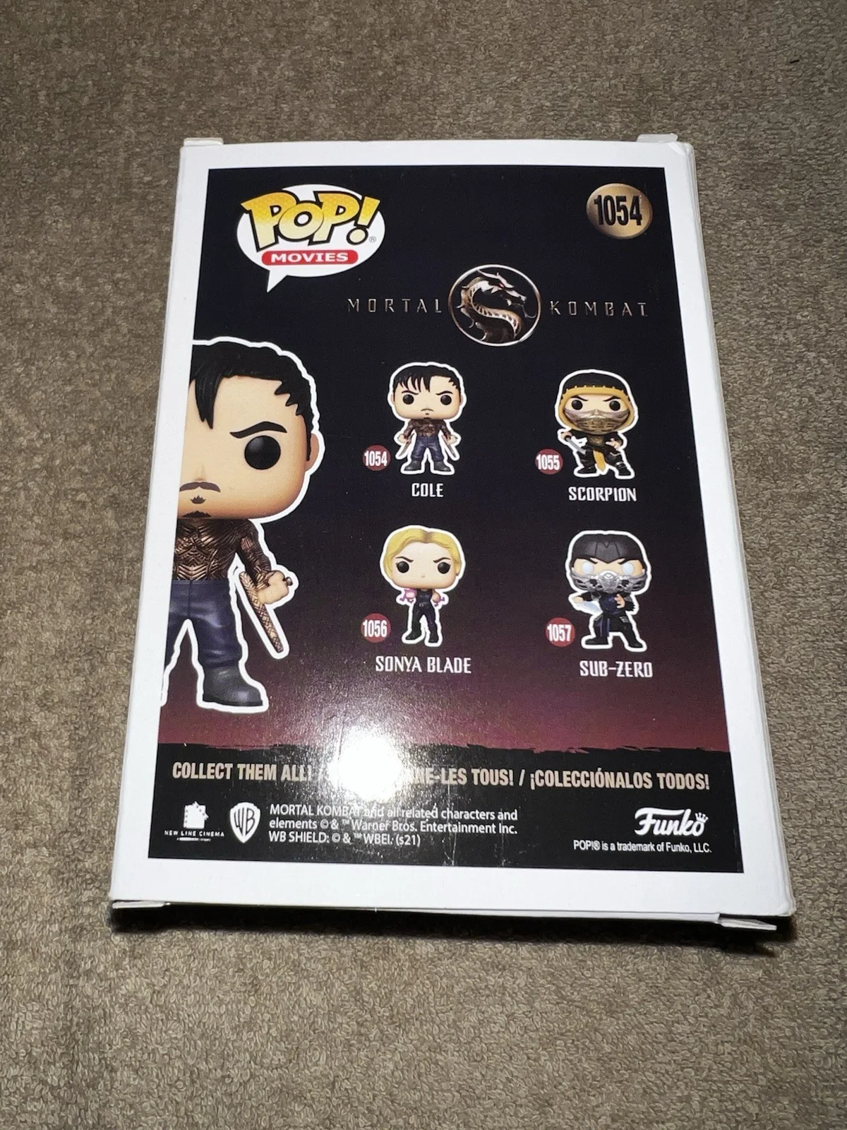 Lewis Tan Signed Official Cole Funko Pop Figure Mortal Kombat Star Beckett #2, image 3