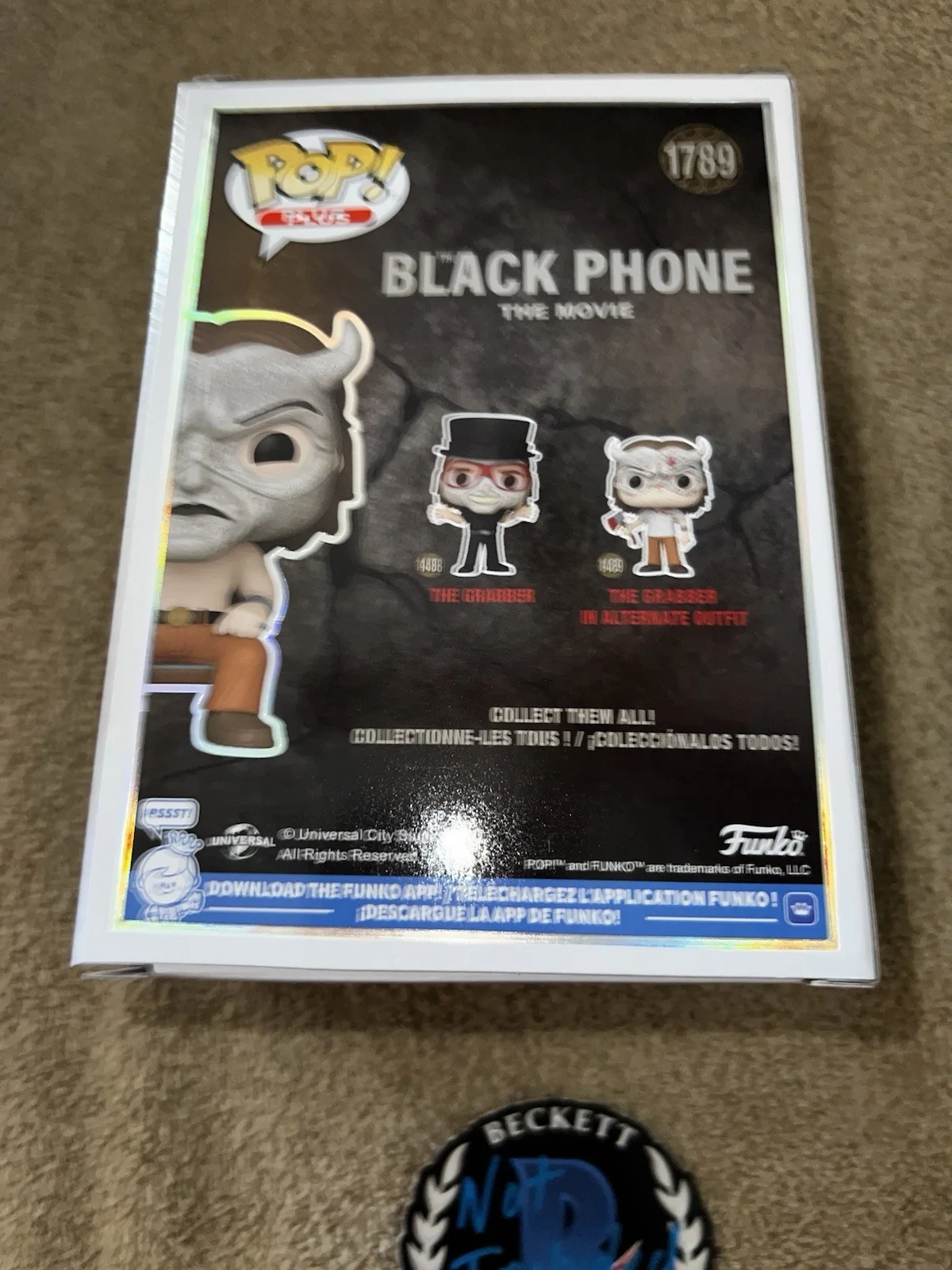 Ethan Hawke Signed Official The Grabber Funko Pop Figure Black Phone Beckett, изображение 3
