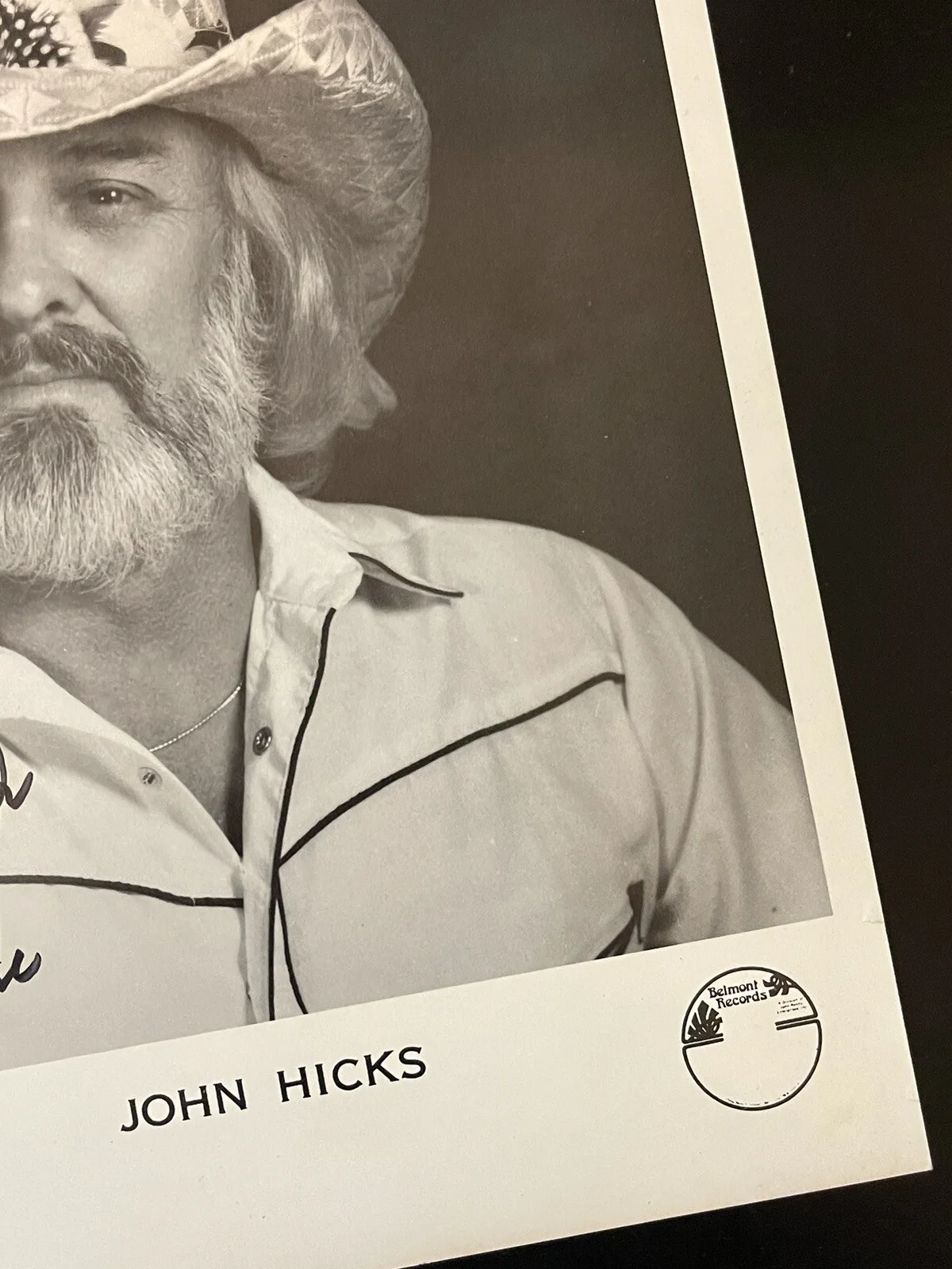 Vintage John Hicks Country Western Singer Signed Photograph 8" x 10", изображение 5