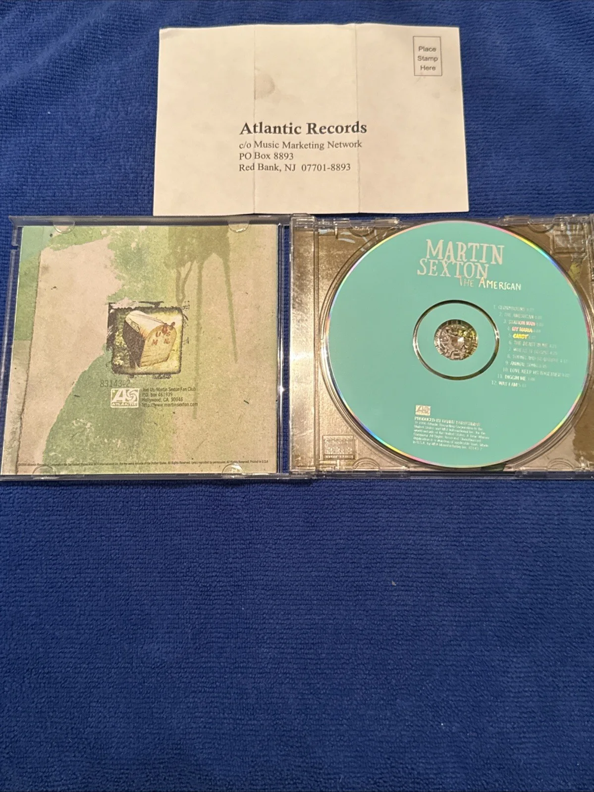 Signed Martin Sexton The American CD Promo Rare Vintage Collectible Cutout, изображение 3