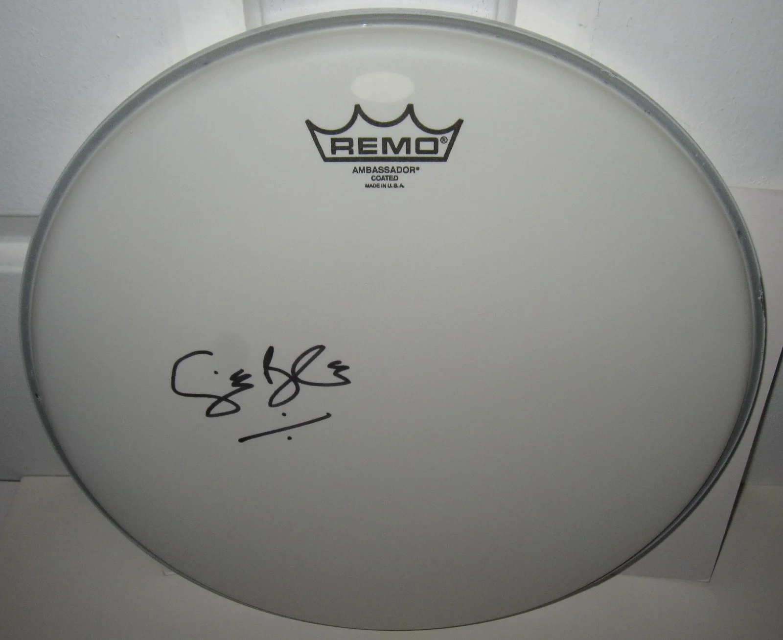GINGER BAKER SIGNED DRUMHEAD CREAM AUTOGRAPH CLASSIC ROCK IRIDIUM JSA COA, image 3