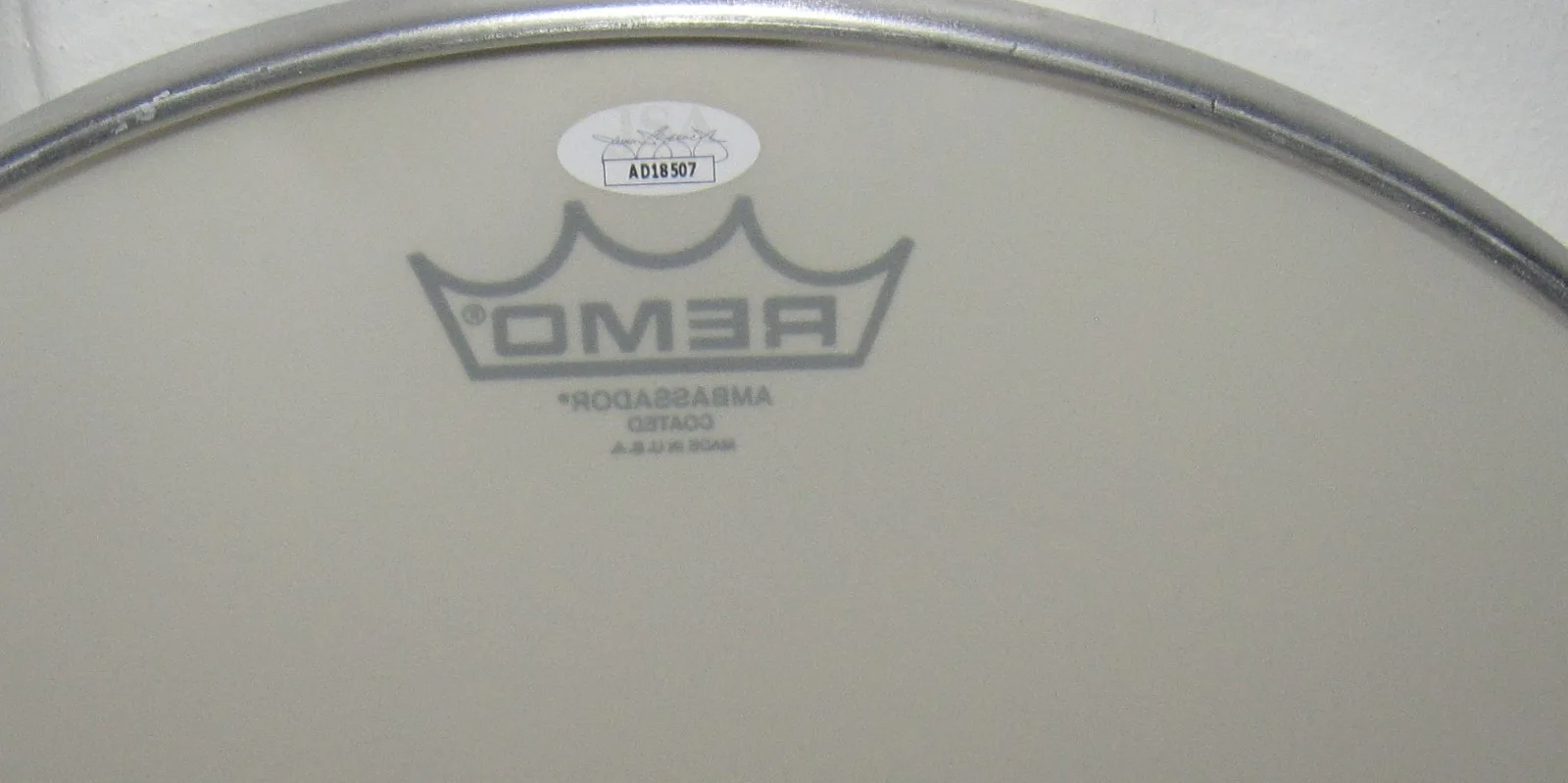 GINGER BAKER SIGNED DRUMHEAD CREAM AUTOGRAPH CLASSIC ROCK IRIDIUM JSA COA, image 4