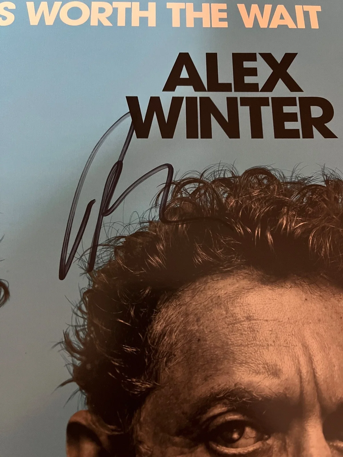 Alex Winter — Waiting For Godot Signed Autographed 14x22 Window Card Broadway Alex Winter, изображение 2