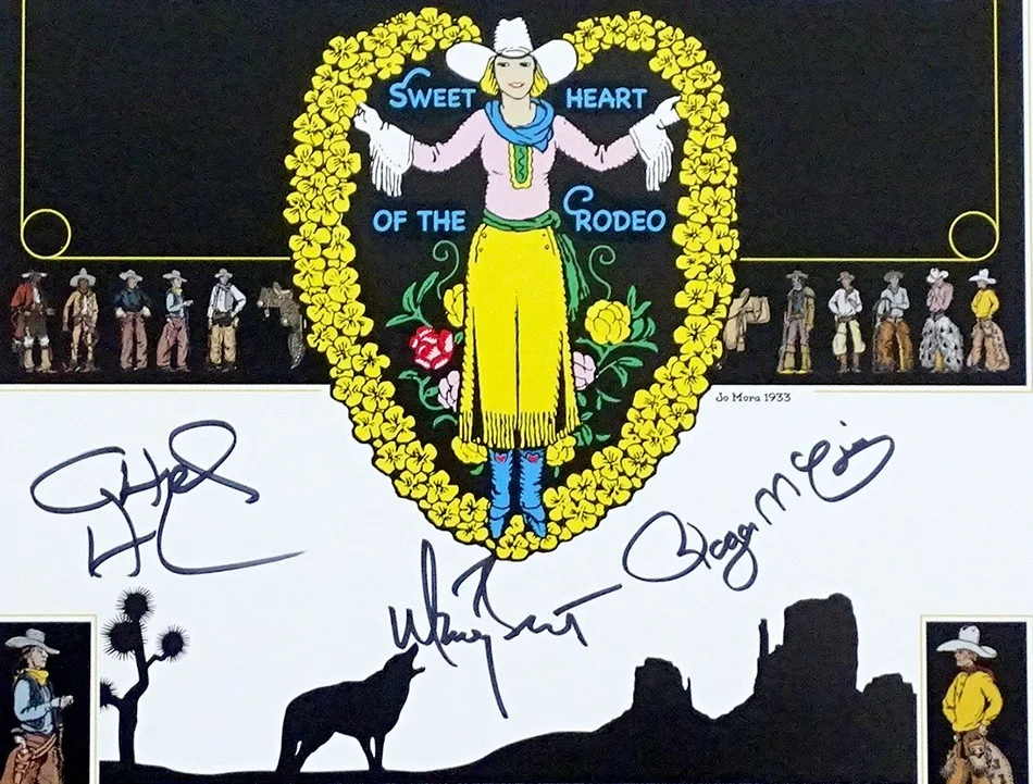 Byrds ROGER McGUINN Chris Hillman MARTY STUART Signed SWEETHEART OF RODEO Poster, изображение 2