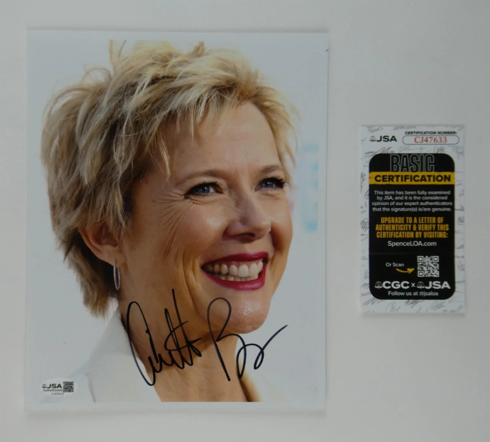 Annette Bening — Annette Bening Signed 8x10 Photo American Beauty Autographed JSA COA