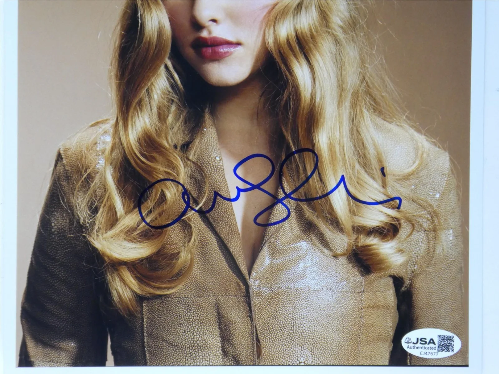 Amanda Seyfried — Amanda Seyfried Signed 8x10 Photo Mamma Mia Autographed JSA COA, изображение 3