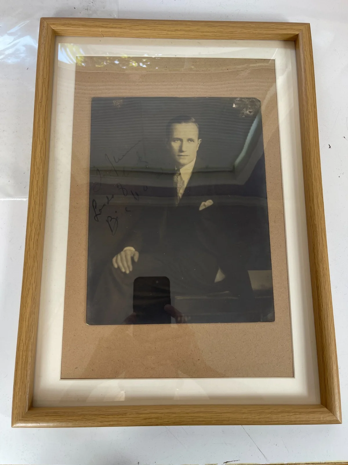 Vintage Signed Photograph Autographed Portrait Early 20th Century Actor Bill War, изображение 5