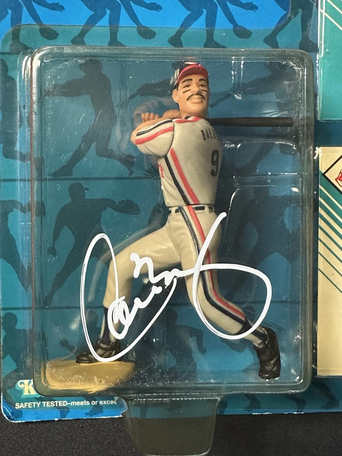 Carlos Baerga — Carlos Baerga Starting Lineup Cleveland Indians Signed Figure JSA COA w/ PROOF, изображение 2