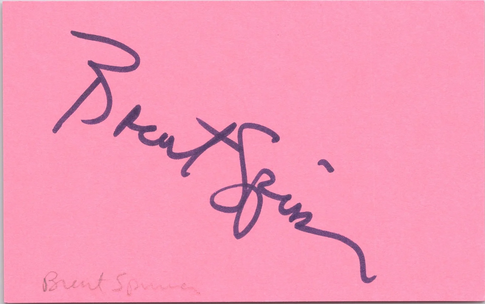 Brent Spiner — Brent Spiner Signed 3x5 Index Card Star Trek Next Generation Autographed