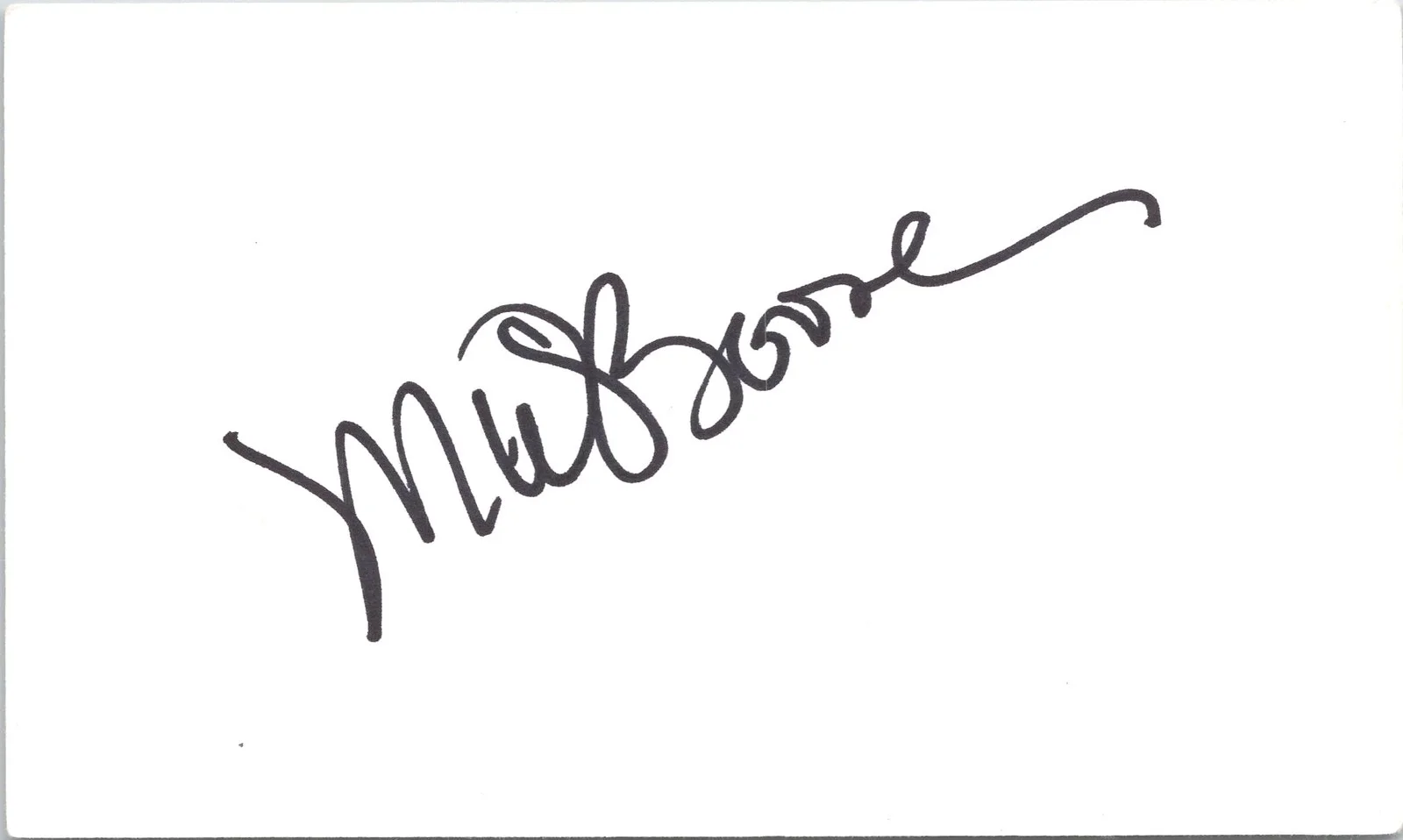 Megan Boone — Megan Boone Signed 3x5 Index Card The Blacklist Autographed