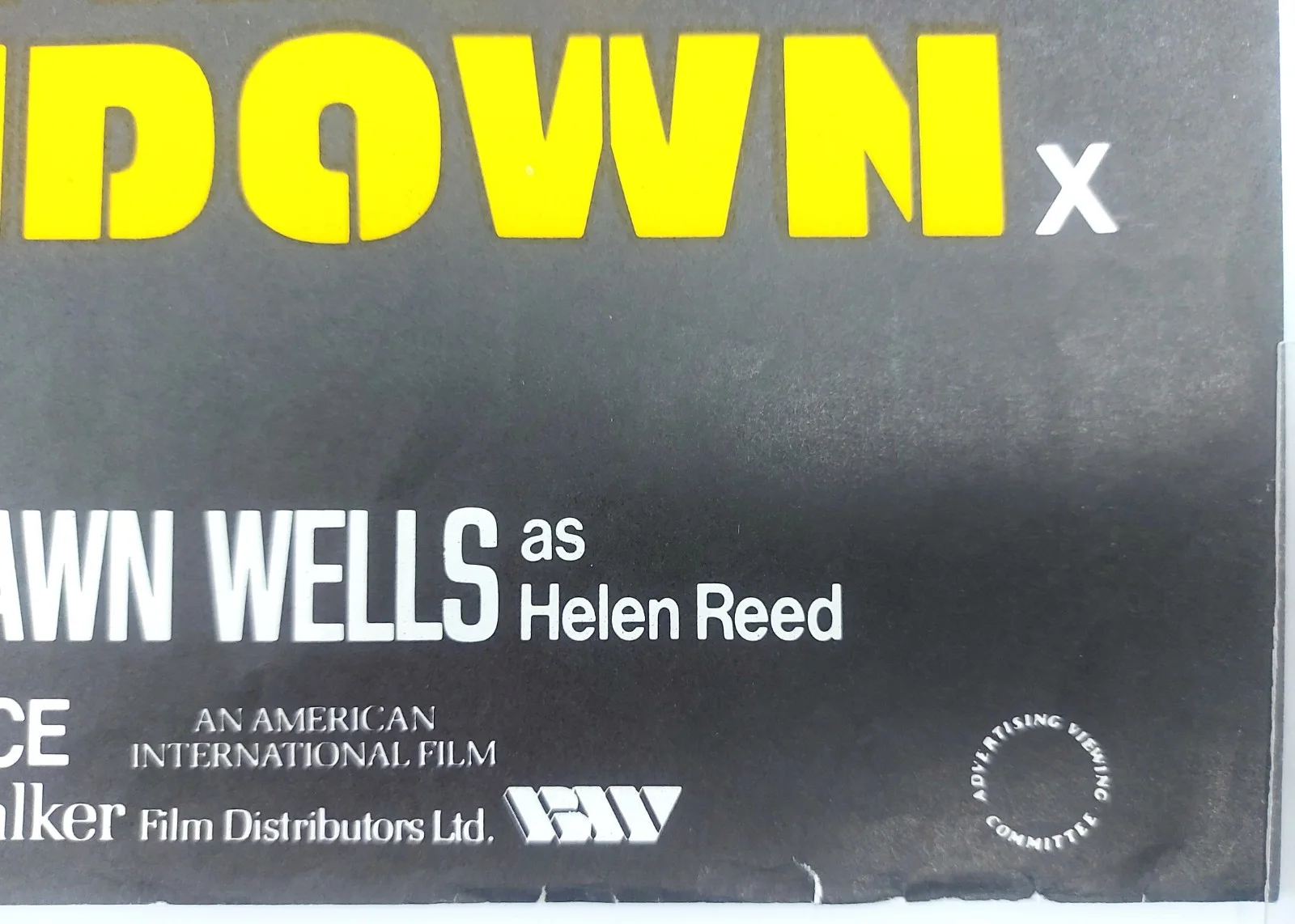 DEATH GAME/THE TOWN THAT DREADED SUNDOWN ORIGINAL UK DB QUAD POSTER 1977/76, изображение 3