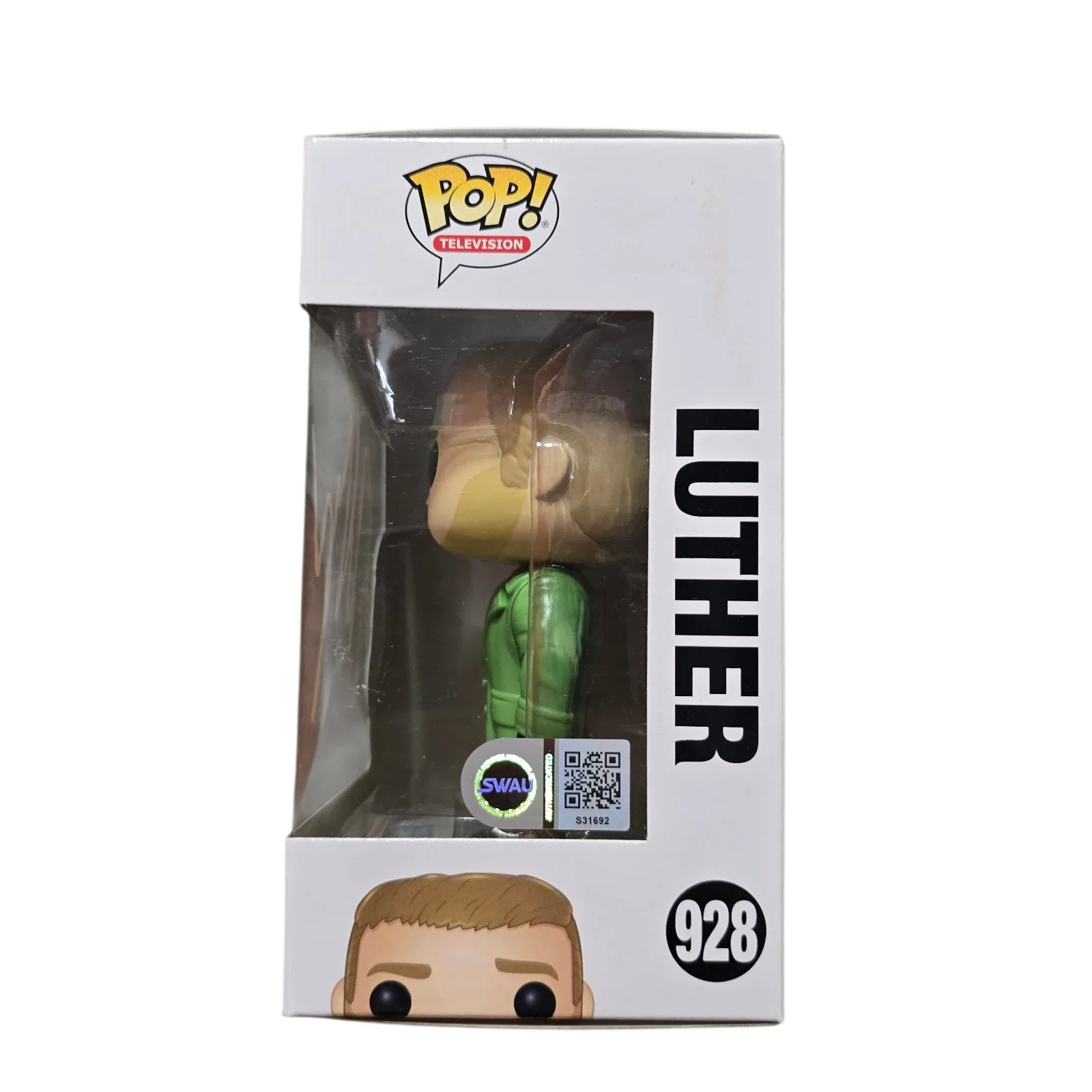 Tom Hopper — Tom Hopper Signed Luther Funko 928 Umbrella Academy SWAU Authenticated RARE, изображение 2