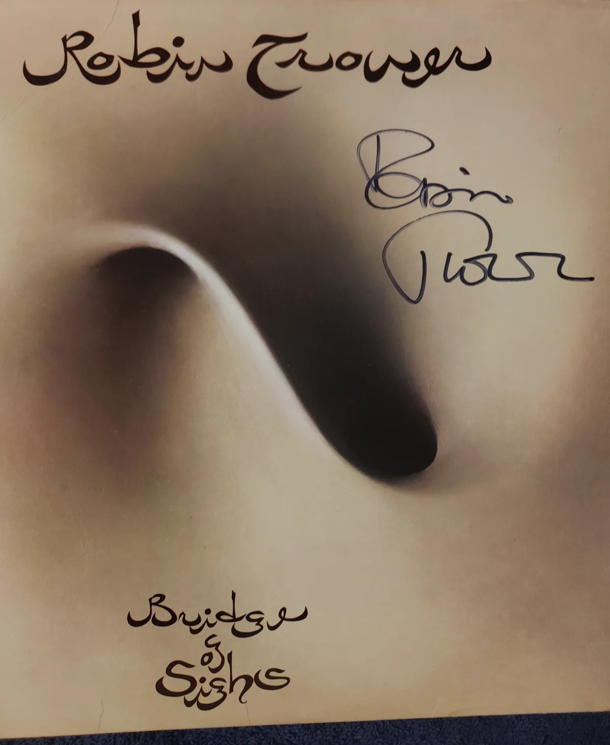 ROBIN TROWER SIGNED RECORD"BRIDGE OF SIGHS" XRARE BRITISH GUITAR GOD L@@K PROOF, изображение 2