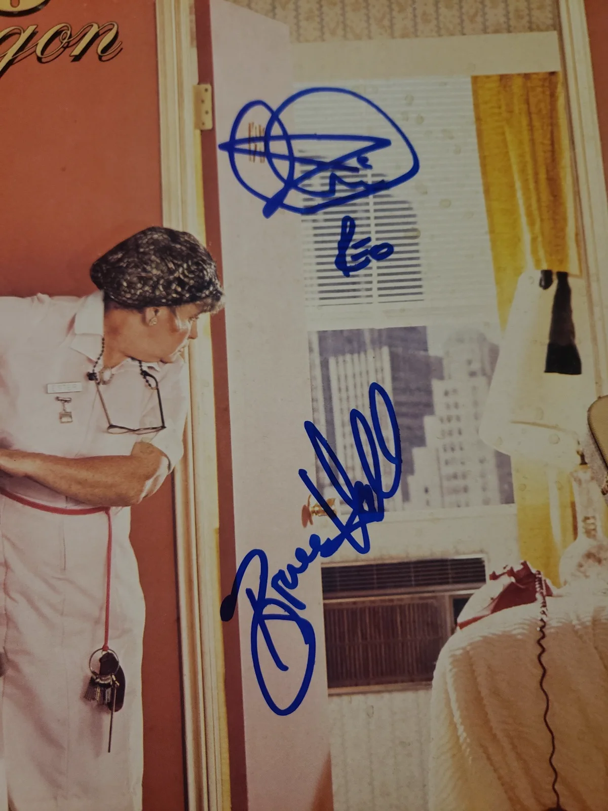 REO SPEEDWAGON SIGNED RECORD TITLED "GOOD TROUBLE" CRONIN+HALL PROOF MUST HAVE!!, изображение 3