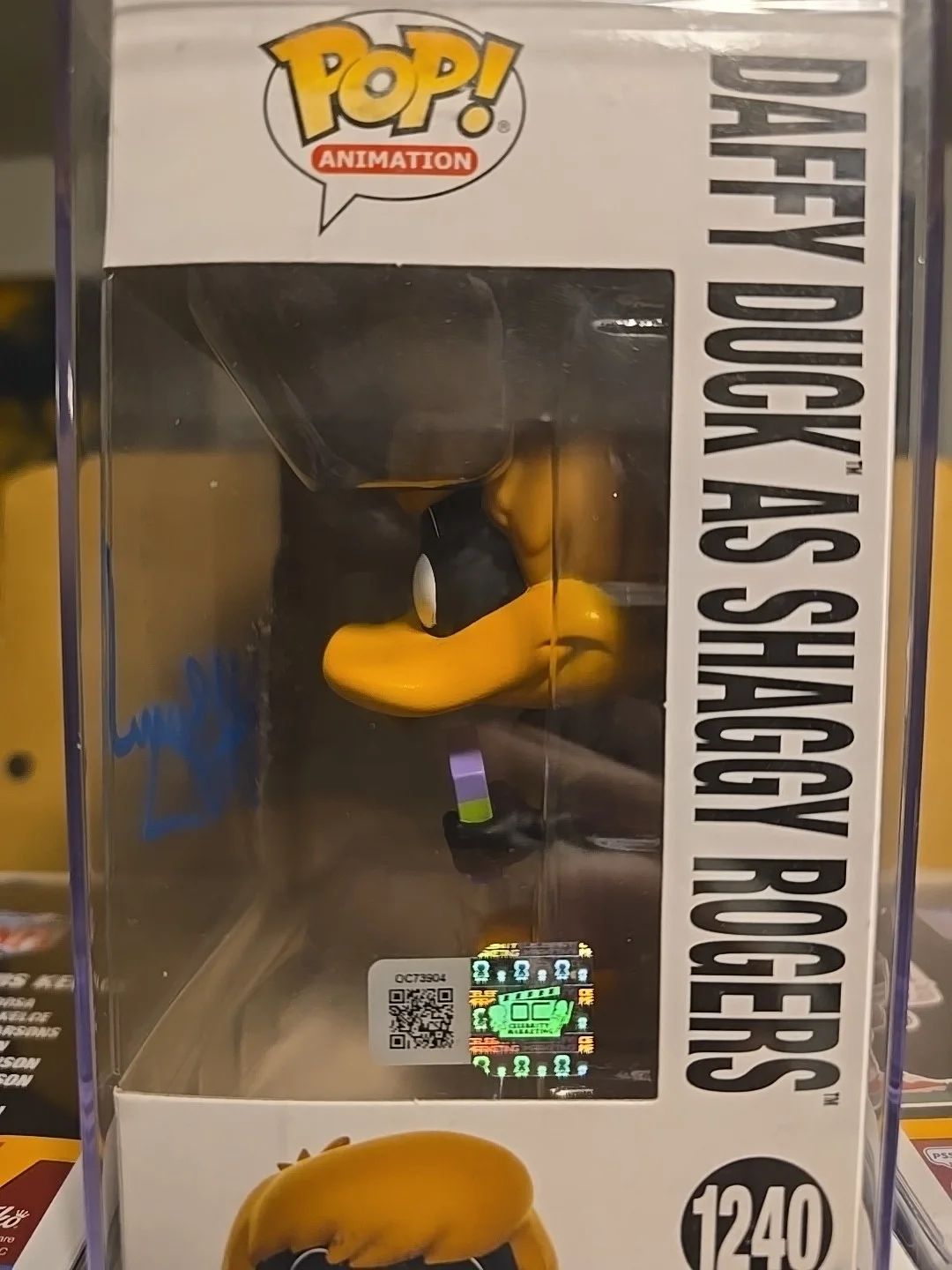 Daffy Duck As Shaggy Rogers × Funko Pops Autograph By Jeff Bergman /Coa Athentic, изображение 2