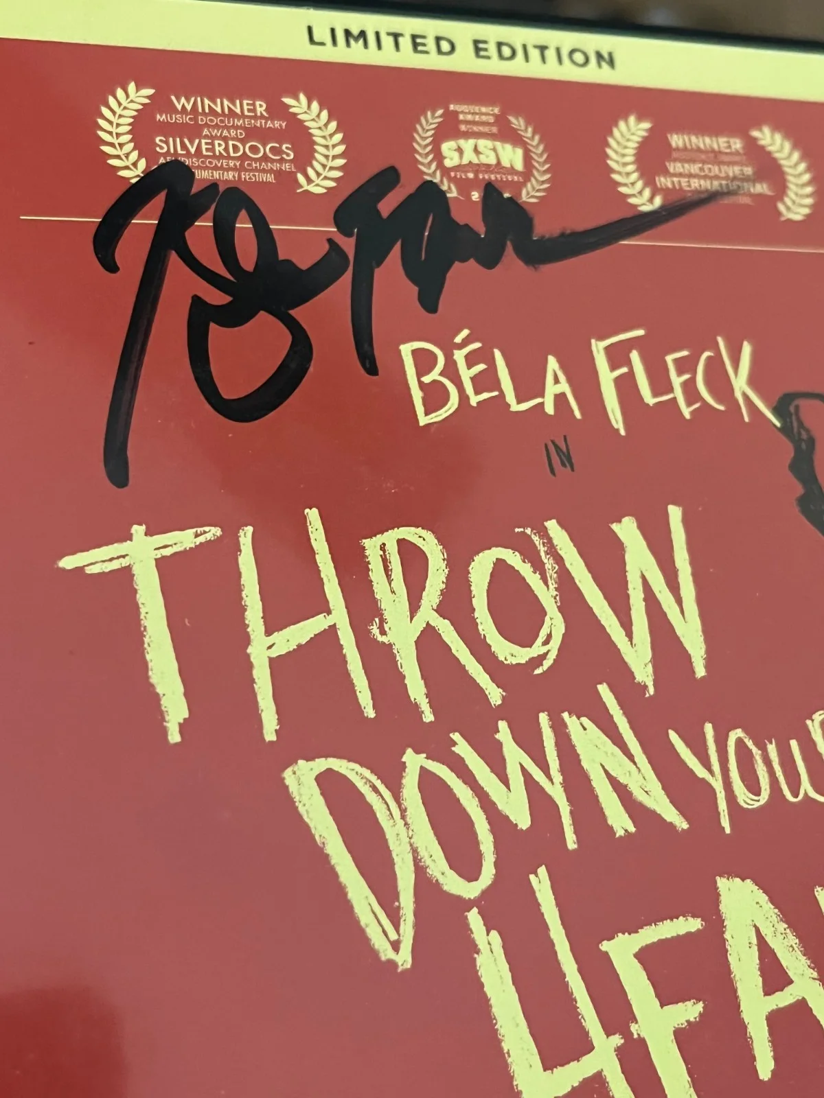 BELA FLECK | SIGNED DVD/CD | Throw Down Your Heart Limited Edition | AUTOGRAPHED, image 3