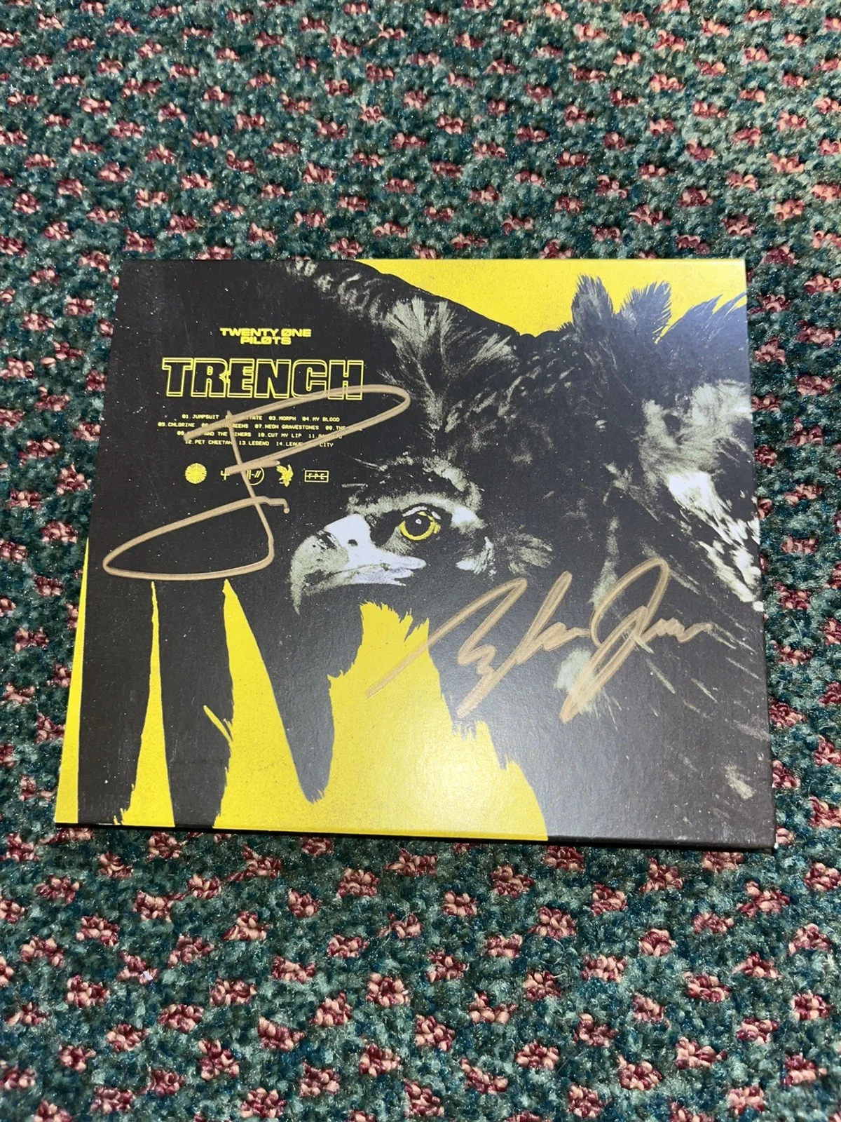 TWENTY ONE PILOTS signed TRENCH - CD Autographed Slip Case, image 2