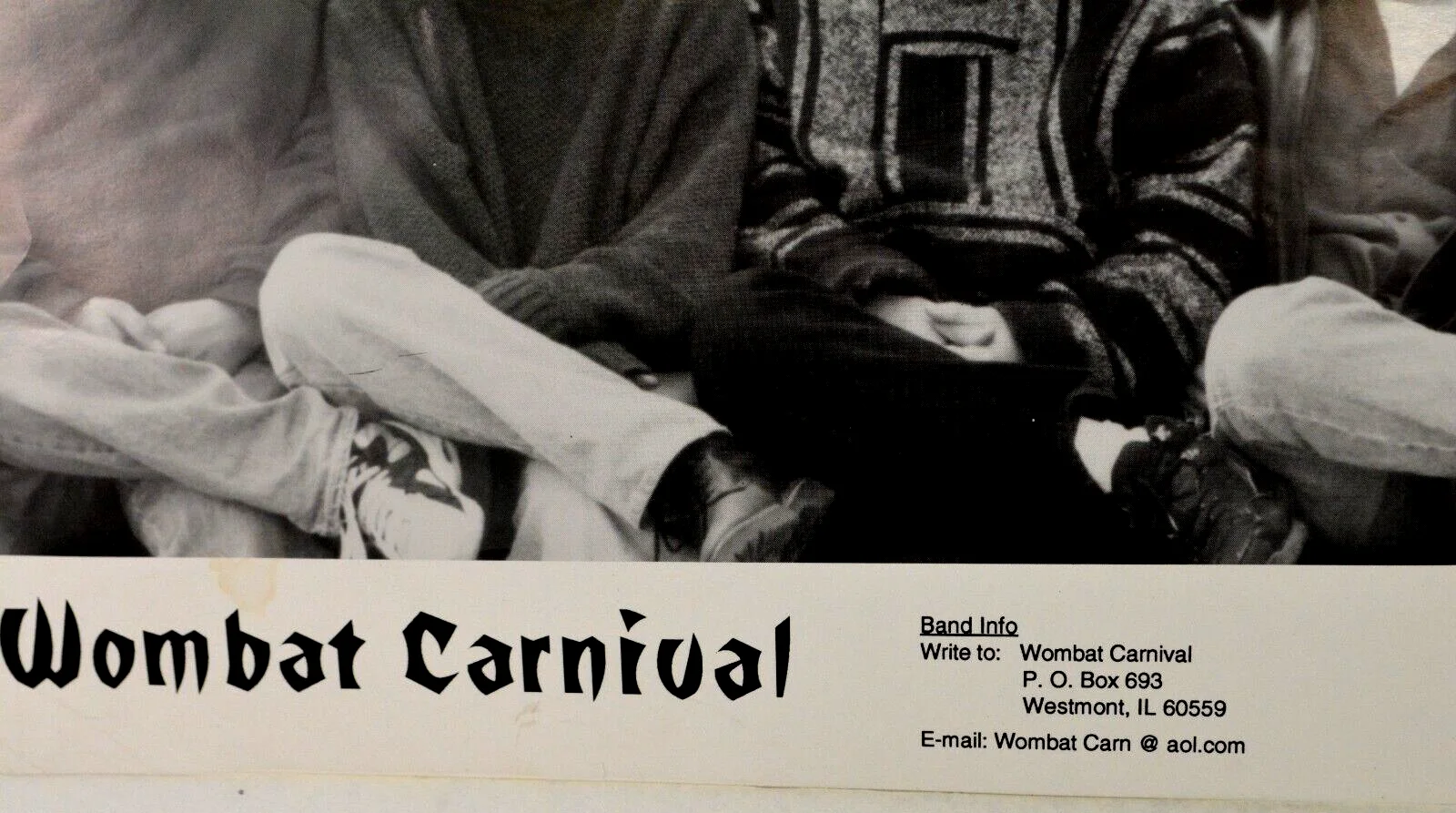 Wombat Carnival Artist Talent Promotional Photo 1990s, изображение 5