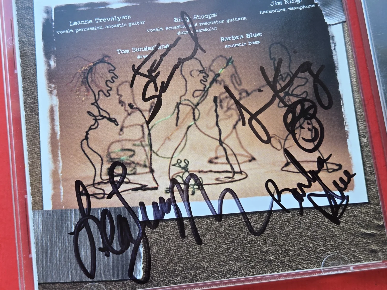 Junkyard Jane Signed CD Ductape Sagebrush Autographed By 4 Band Members Booklet, изображение 4