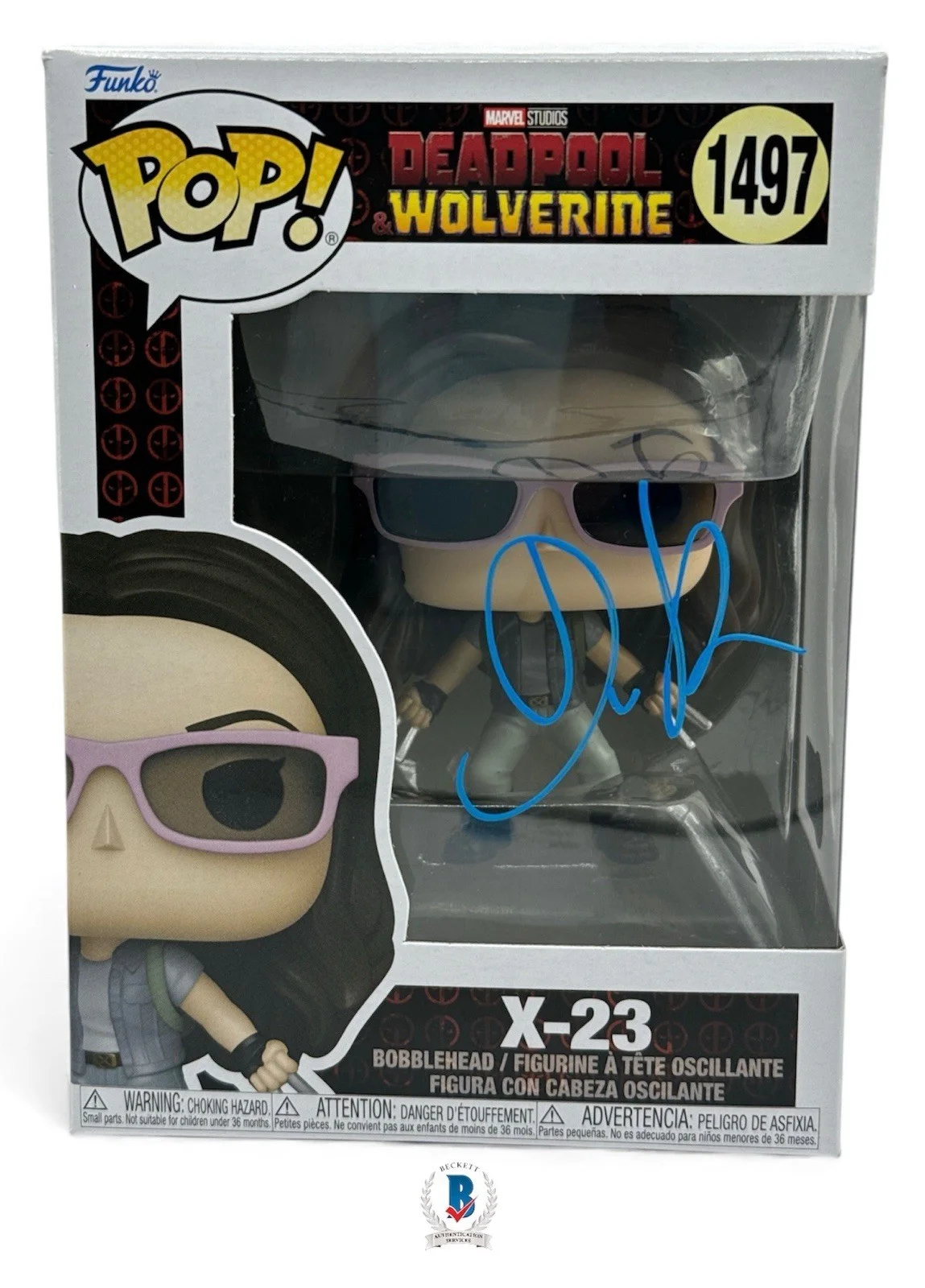 Dafne Keen — Dafne Keen Autograph Signed Marvel Deadpool Wolverine X-23 Funko Pop Beckett COA