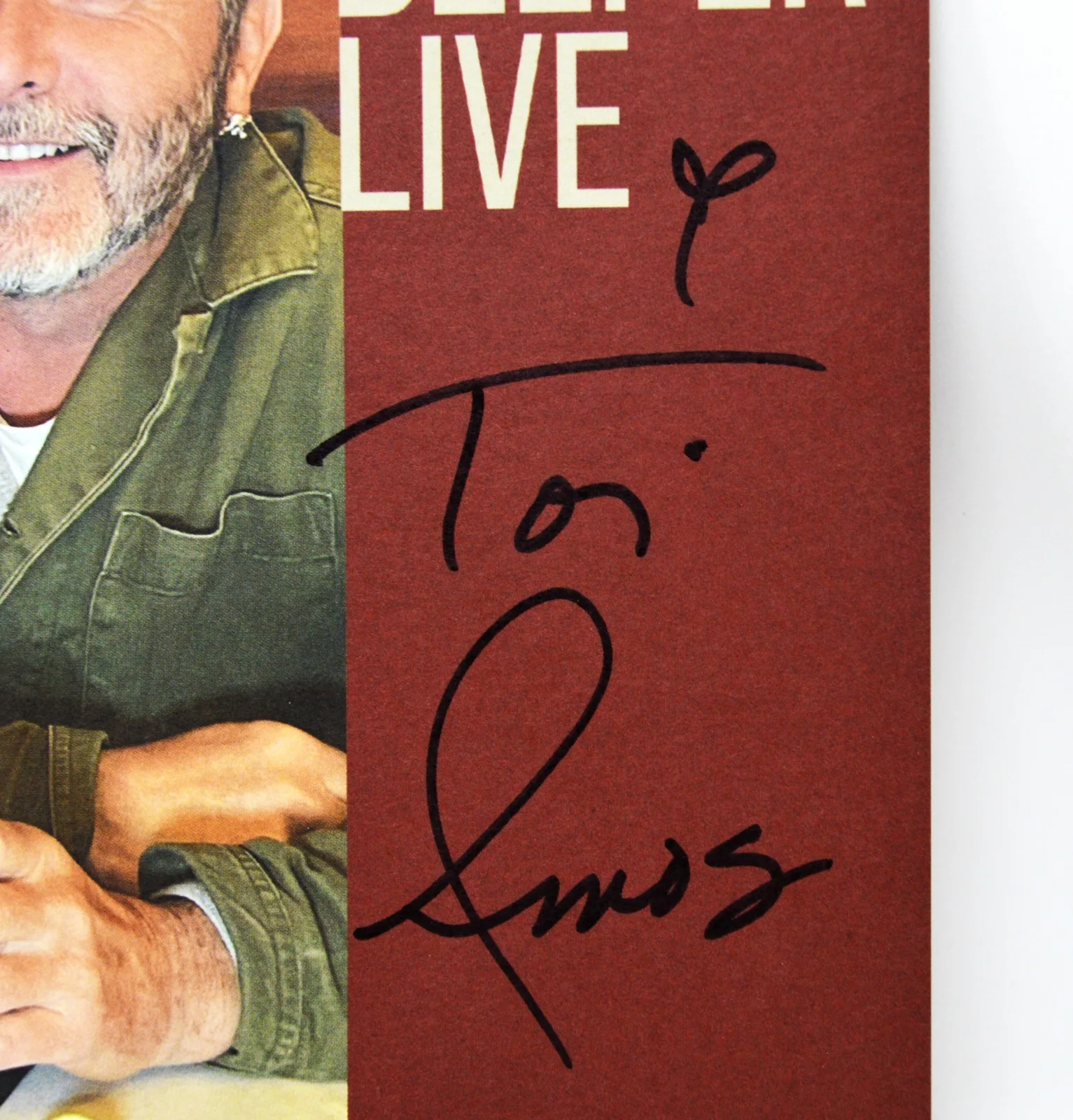 TORI AMOS "Diving Deeper Live" LP Album w/Signed Art Print JSA #CI92399, изображение 3
