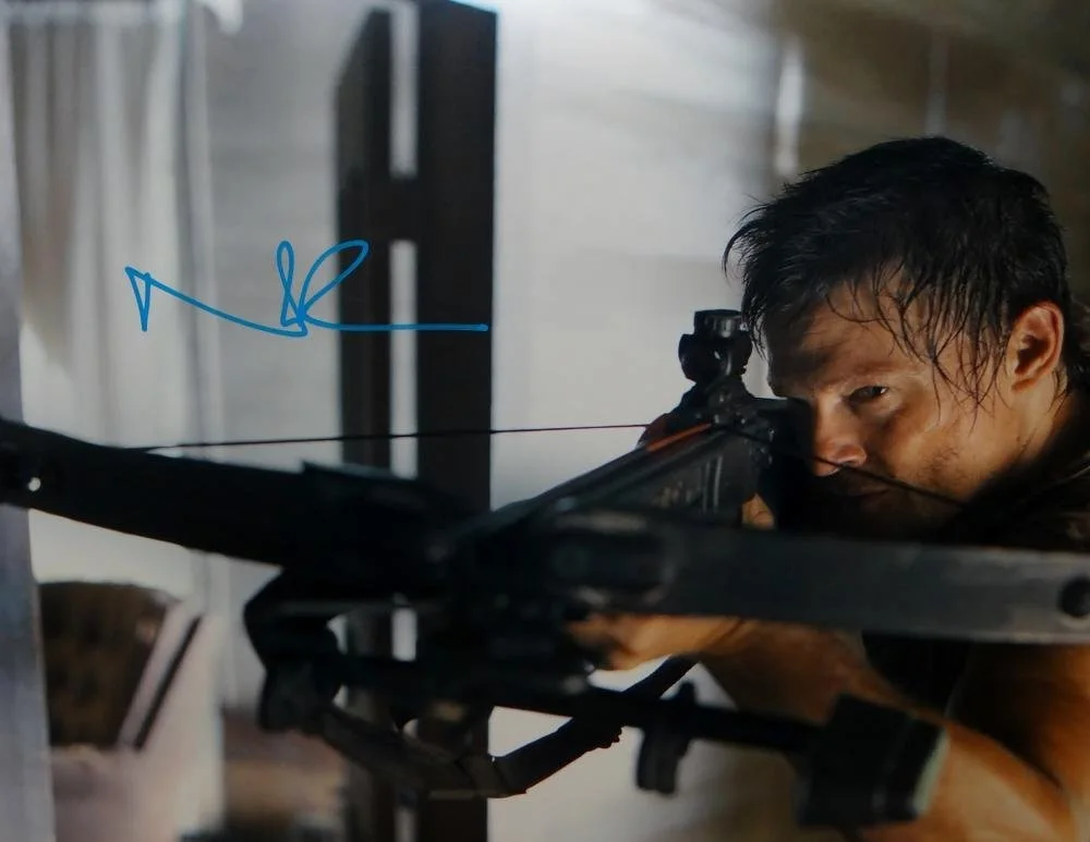 Norman Reedus Signed Walking Dead 16x20 Crossbow Plaid Shirt Photo- JSA W Auth, image 5