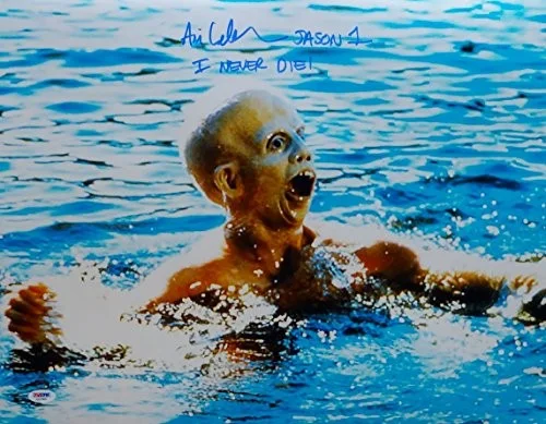 Ari Lehman I Never Die Signed 16x20 Friday The 13th In Water Photo- PSA/DNA Auth, image 3