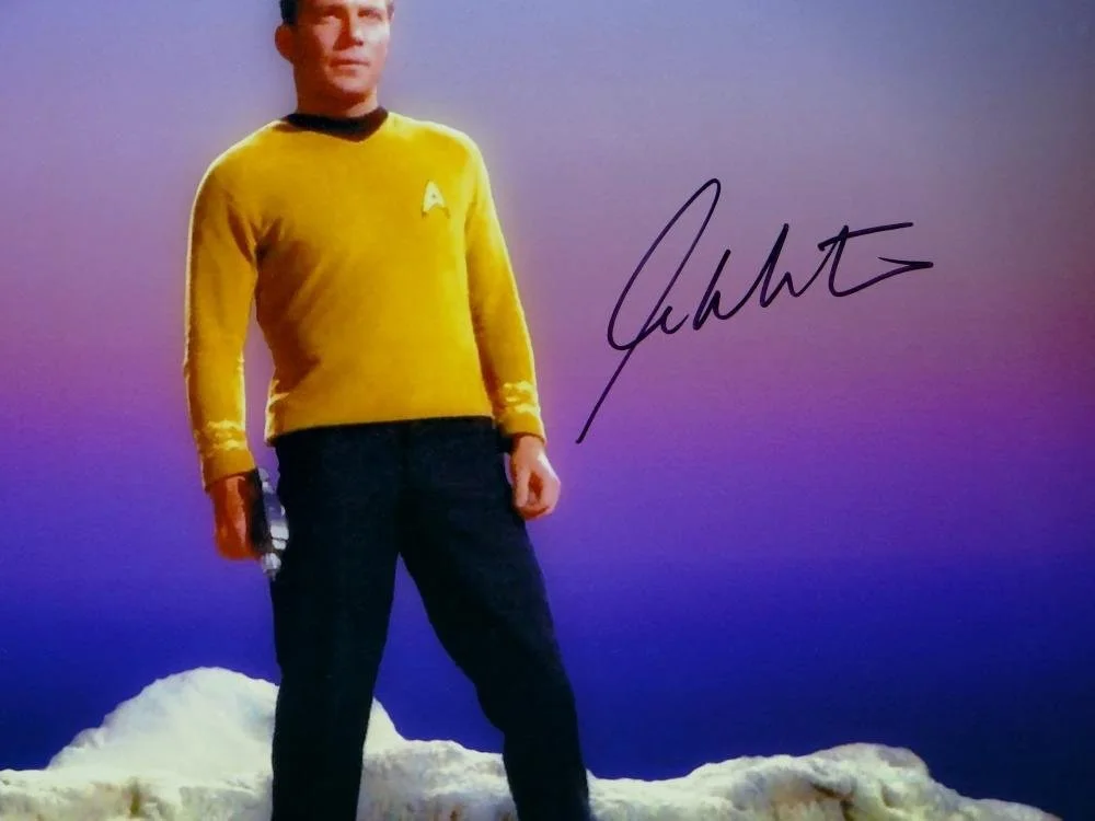 William Shatner Signed Star Trek 16x20 Standing on Rock *Blk/Right JSA W Auth, image 5