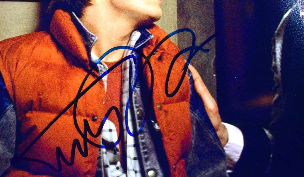 Christopher Lloyd Michael J Fox — Christopher Lloyd Michael J. Fox Signed Back to the Future 16x20 Photo-Beckett W, image 3
