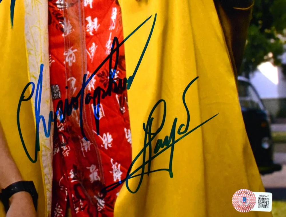 Christopher Lloyd Michael J Fox — Christopher Lloyd Michael J. Fox Signed Back to the Future 16x20 Photo-Beckett W, image 2