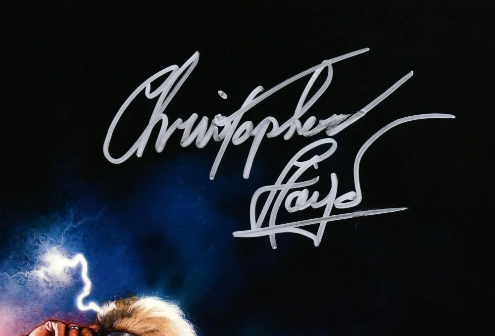 Christopher Lloyd Michael J Fox — Christopher Lloyd Michael J. Fox Signed Back to the Future 16x20 Photo-Beckett W, изображение 2