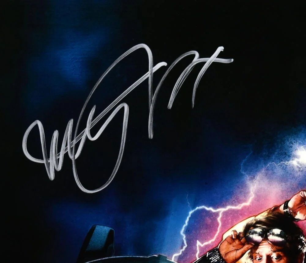 Christopher Lloyd Michael J Fox — Christopher Lloyd Michael J. Fox Signed Back to the Future 16x20 Photo-Beckett W, изображение 3