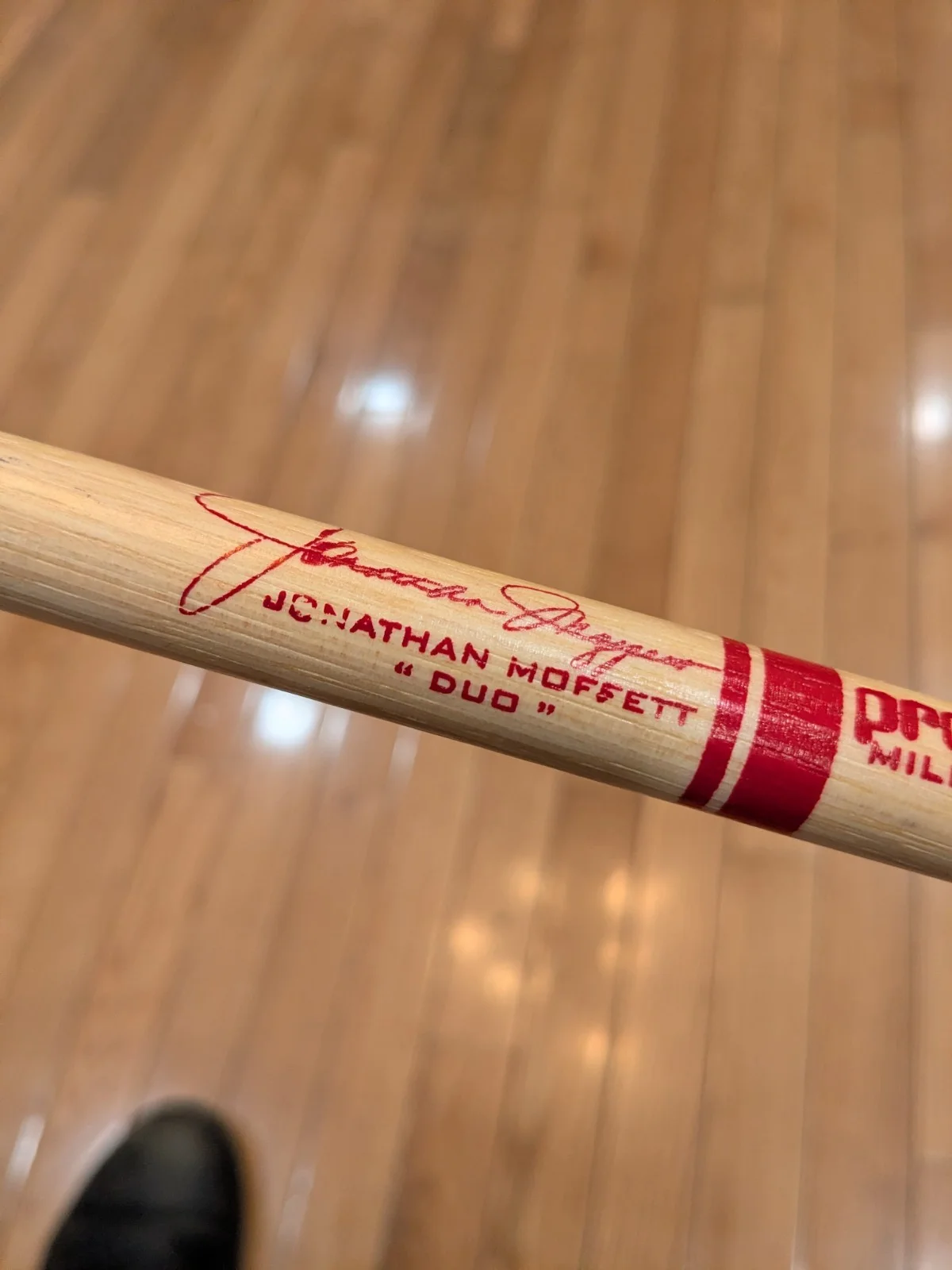 Jonathan Moffett Signed Drumstick Michael Jackson Drummer This Is It Tour Unused, image 3